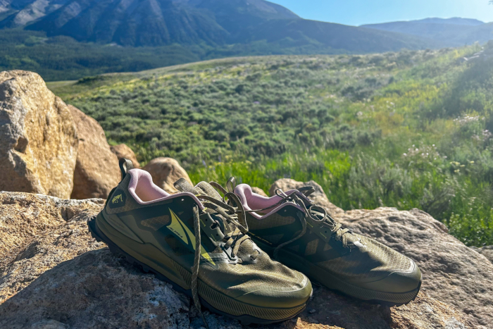 pair of altra lone peak 8 shoes