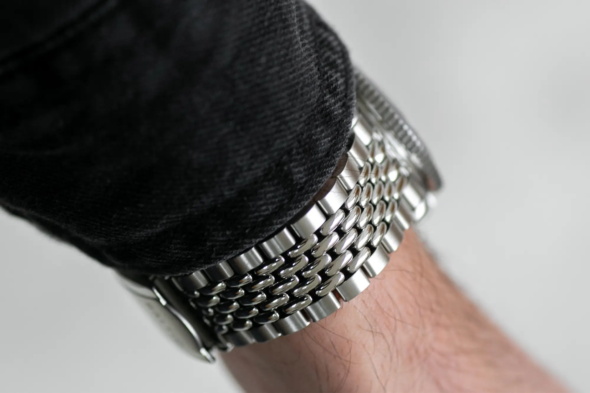 beads of rice bracelet close up