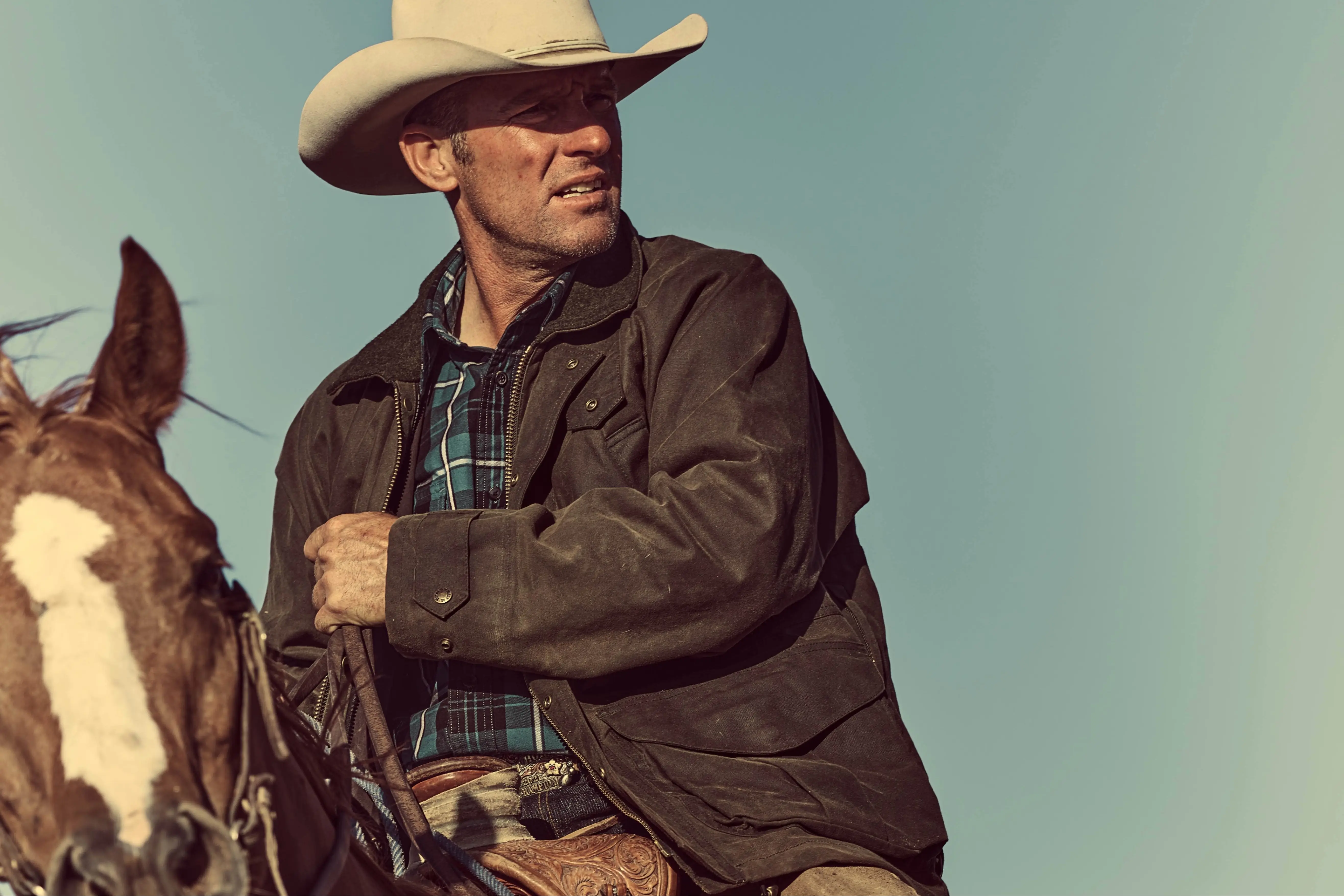 Filson tin cloth jacket fall west