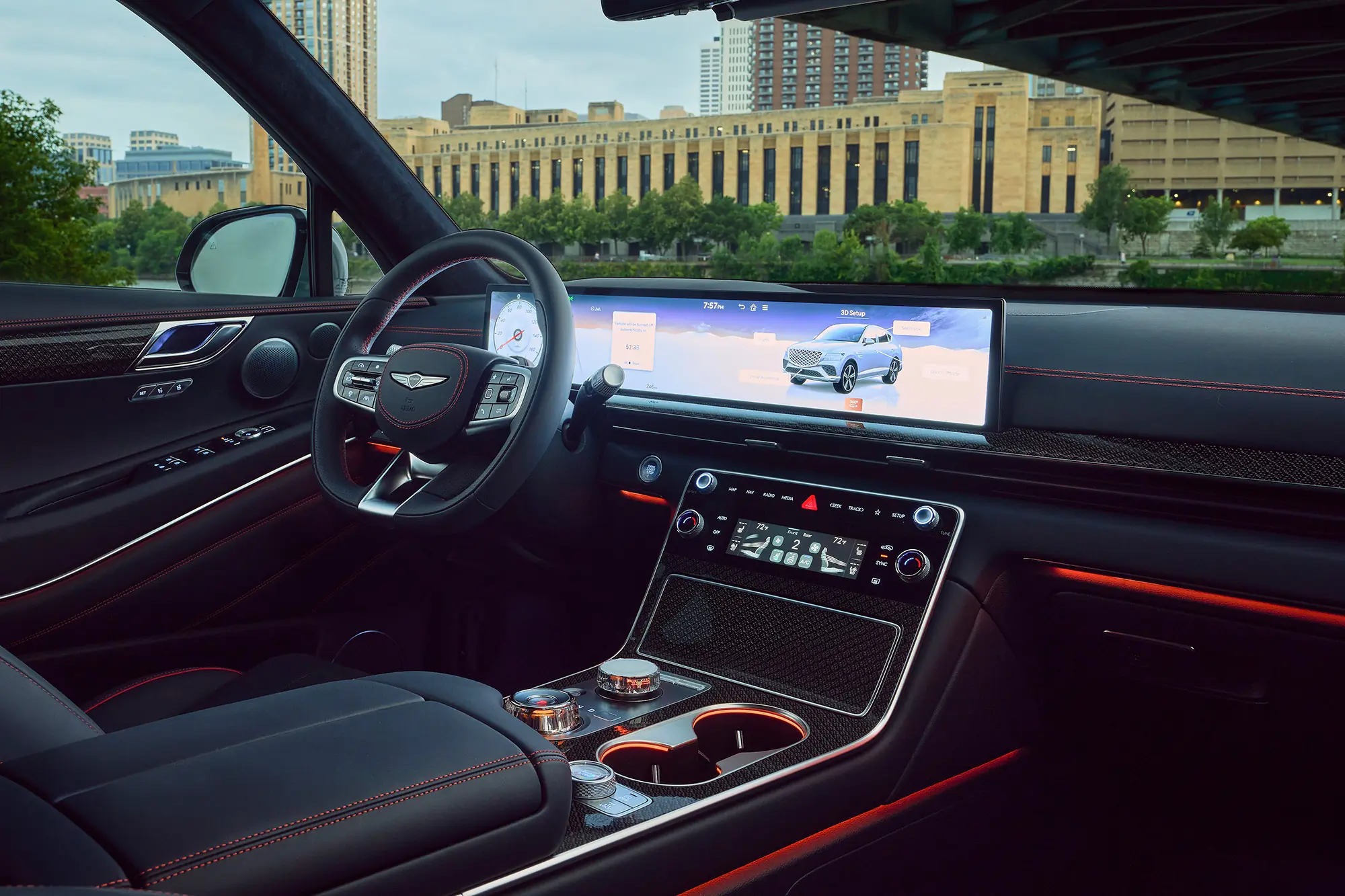 Genesis GV80 Coupe oled screen drivers seat