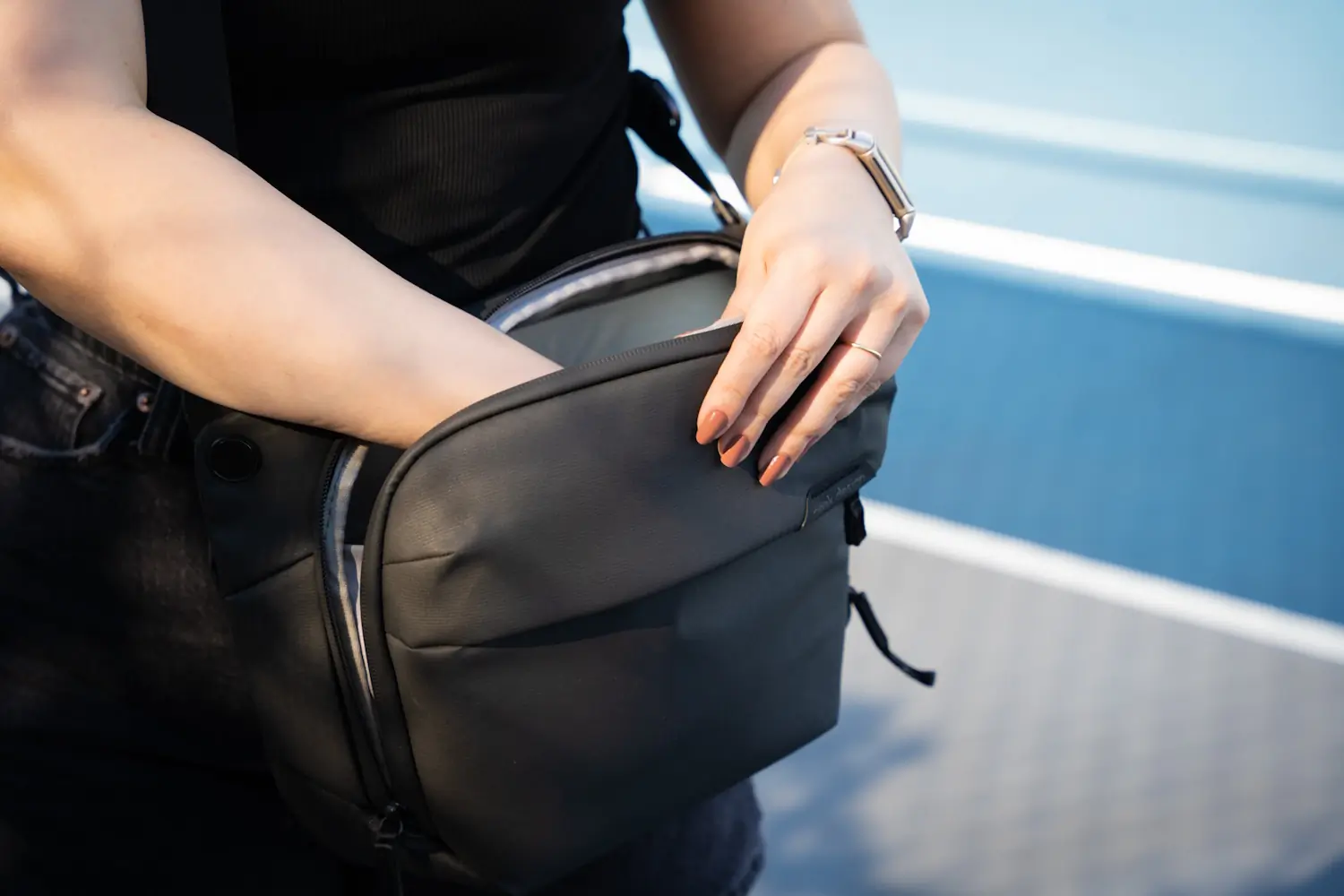 Closeup of Peak Design Everyday Sling