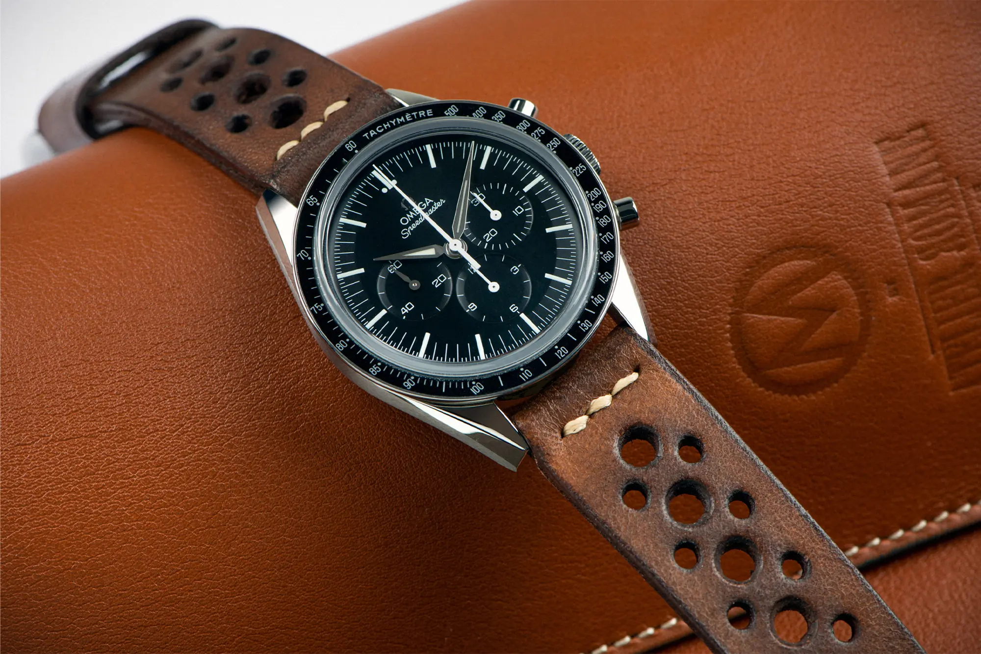 brown rally watch strap