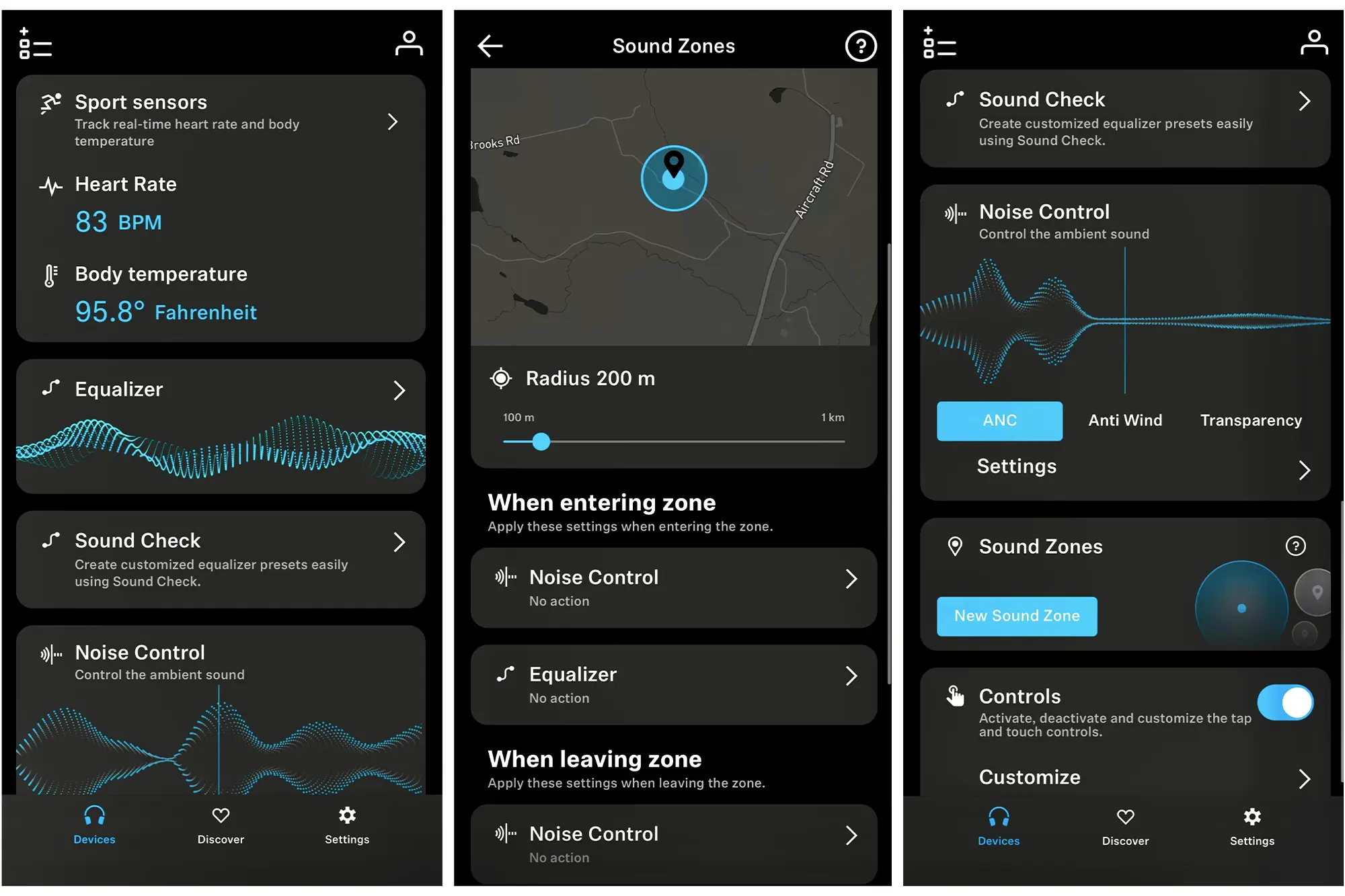 sennheiser momentum sport earbud smart control interface