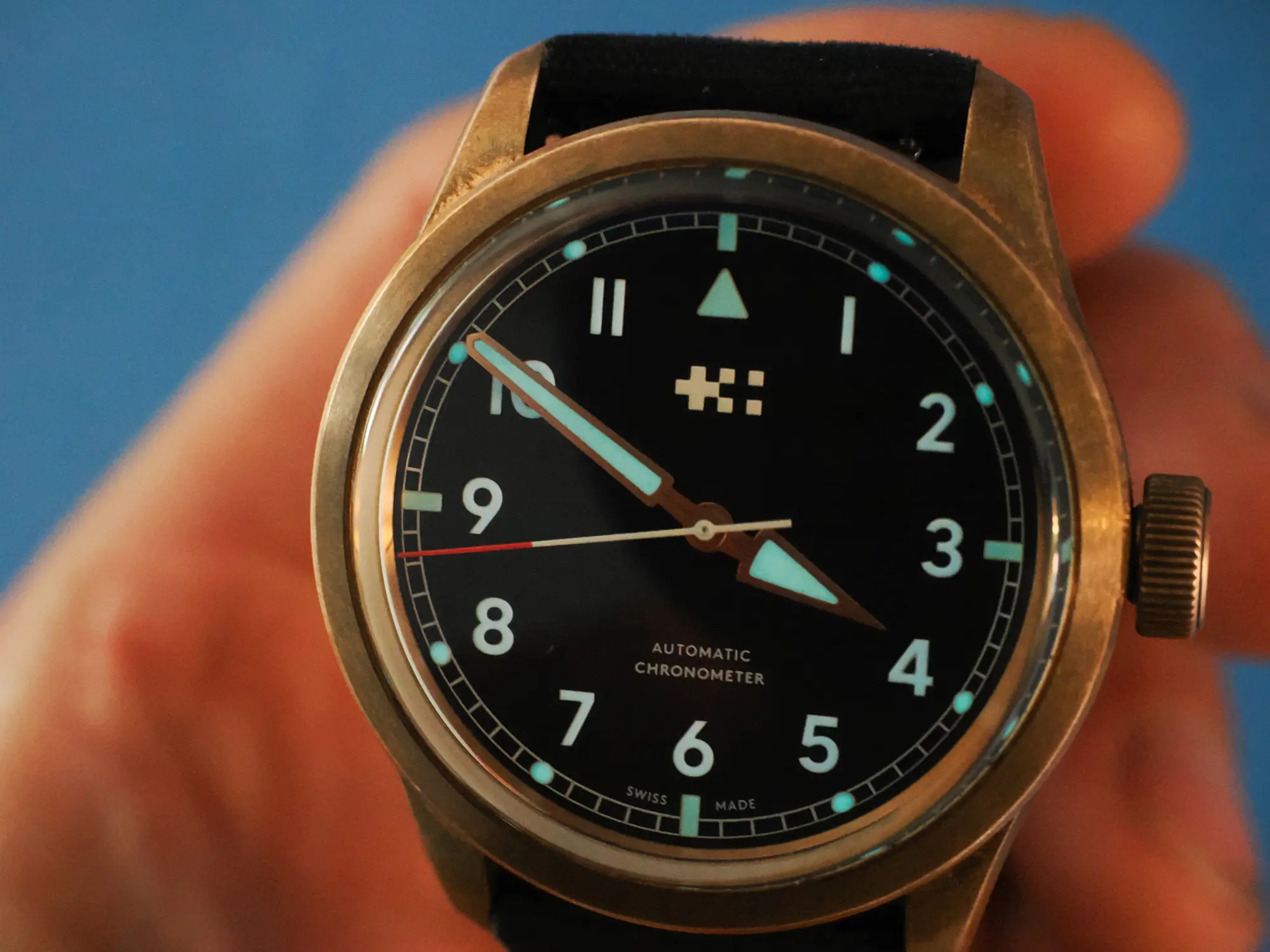 Christopher Ward C65 Sandhurst lume