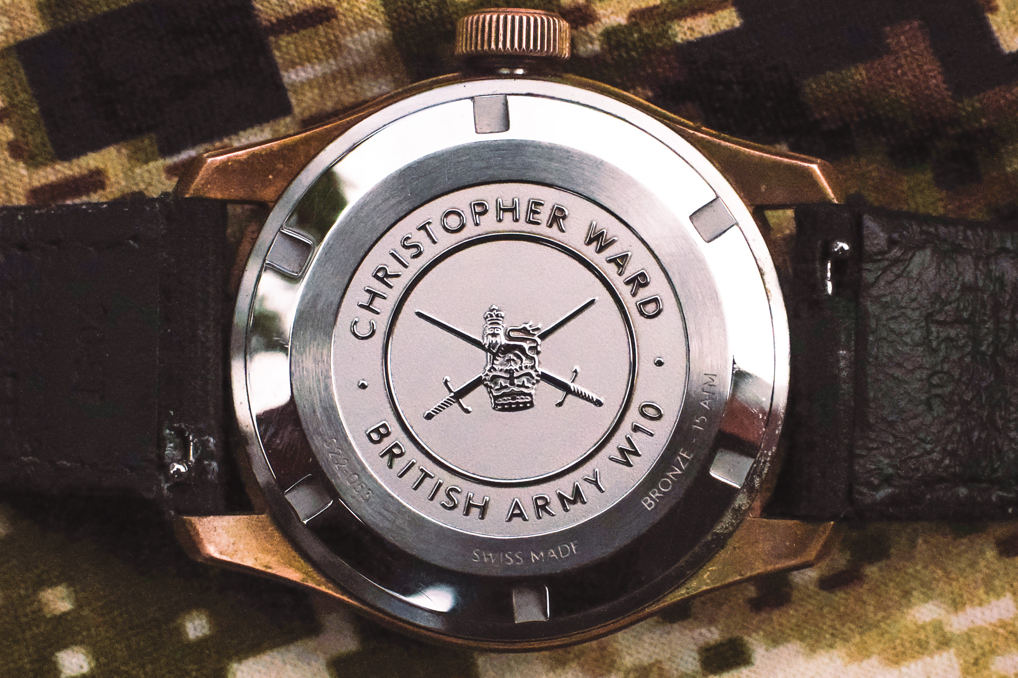 Christopher Ward C65 Sandhurst caseback