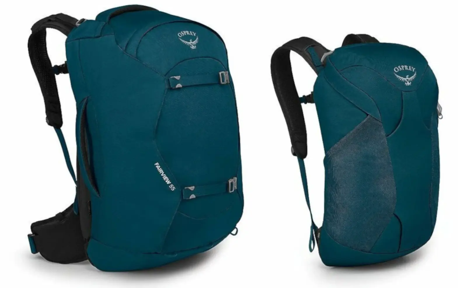 Osprey Farpoint Fairview 55 with detached daypack