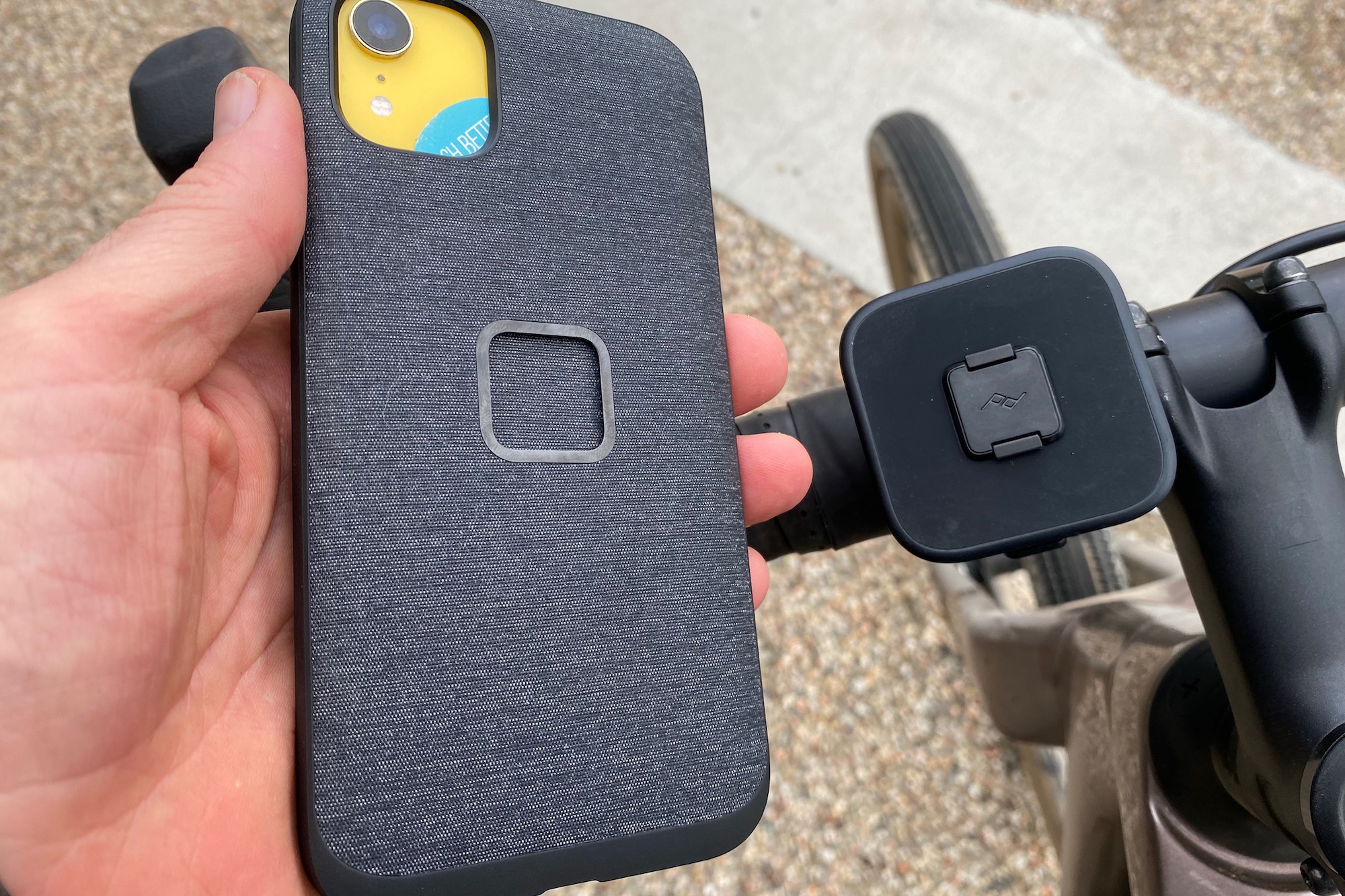 Looking at the Everyday case and Peak Design Universal Bar Mount