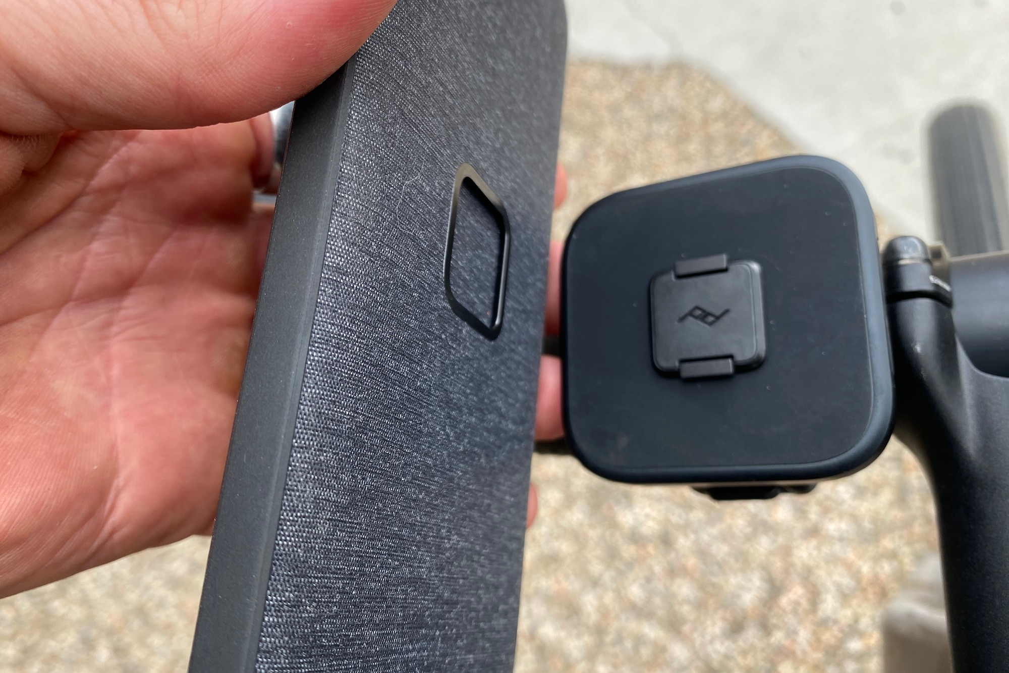 The Peak Design Universal Bar Mount and the Everyday case