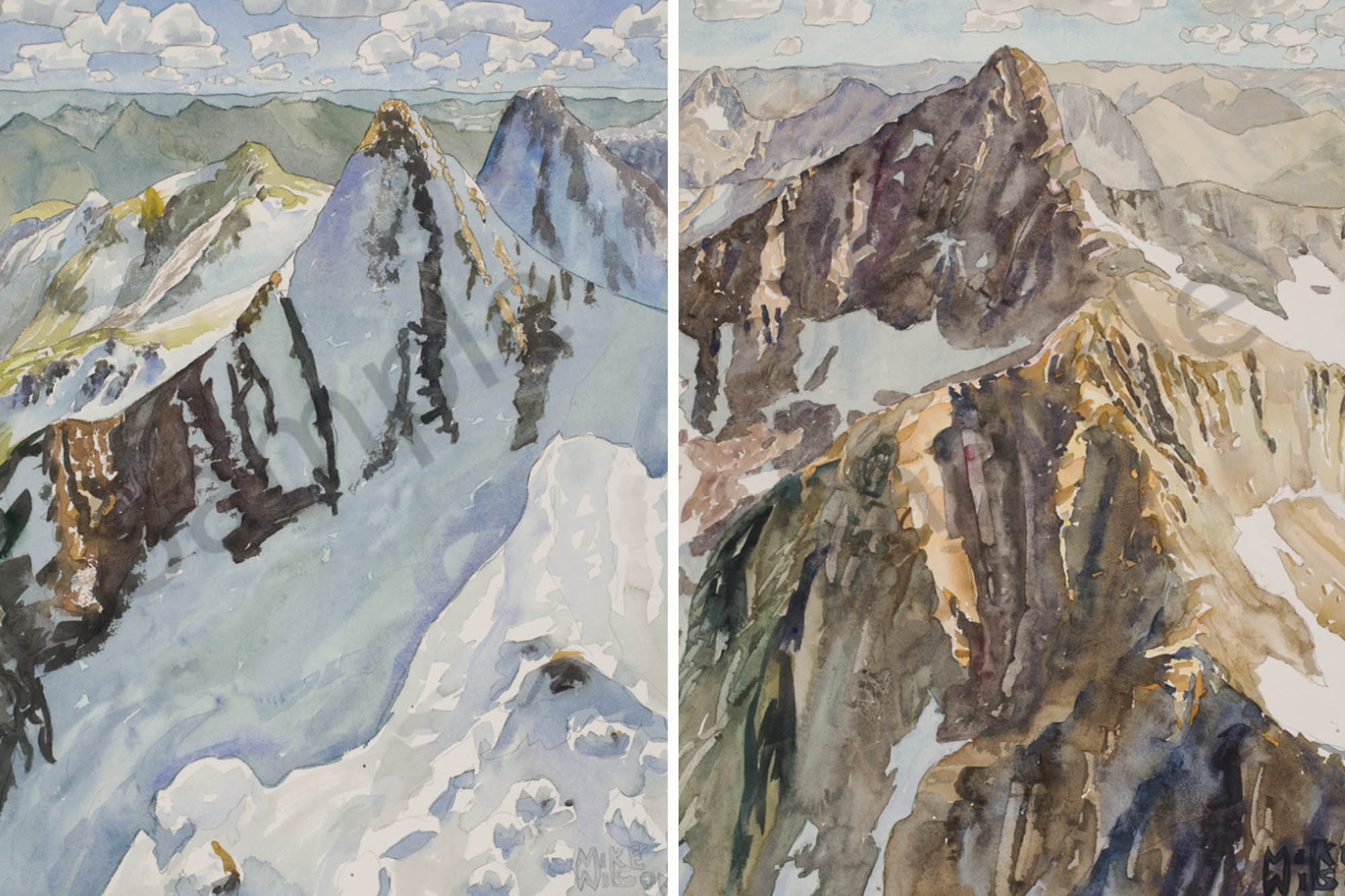 colorado 14ers watercolors mike wilson