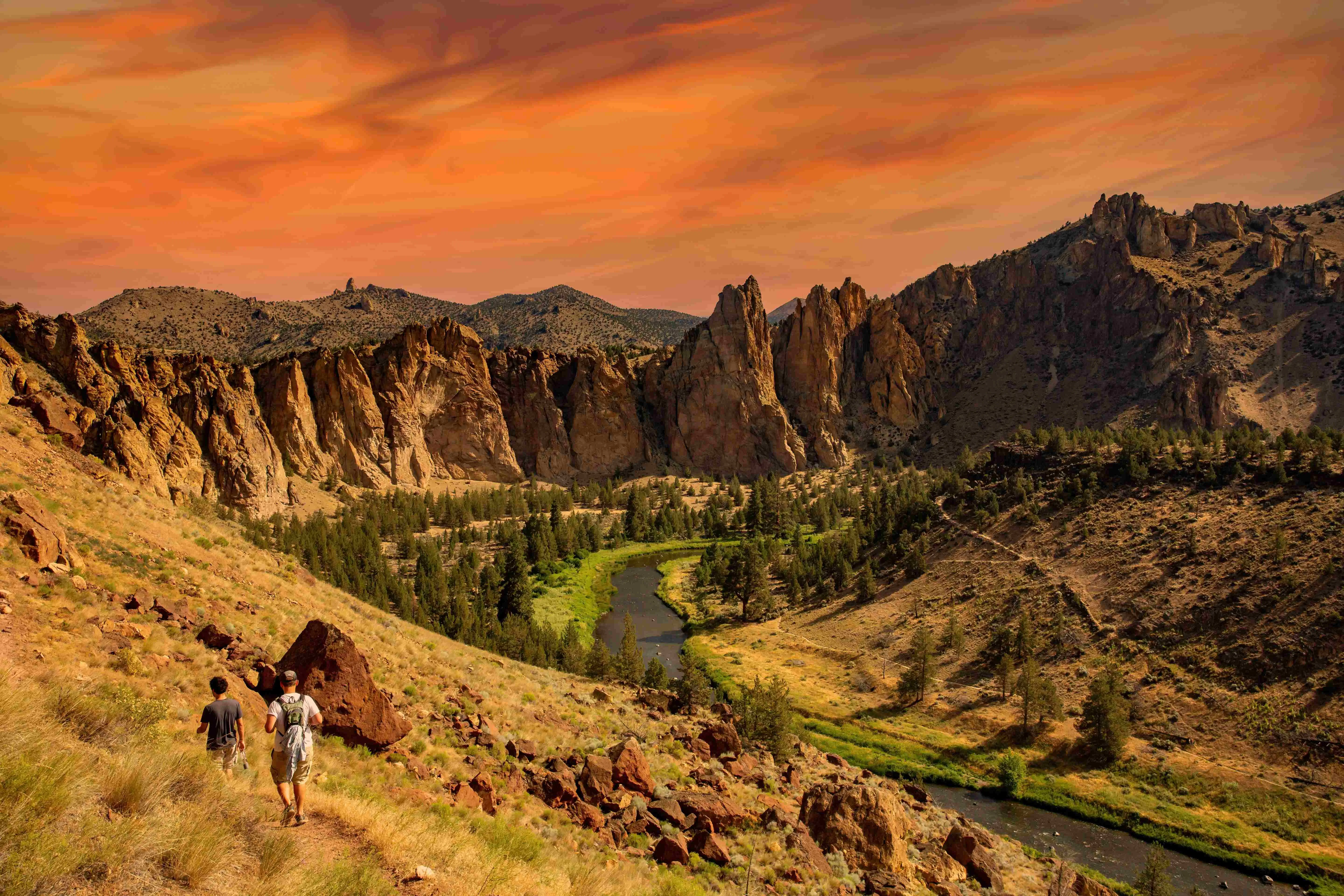 Crooked River in Smith Rock State park near Terrebonne, Oregon