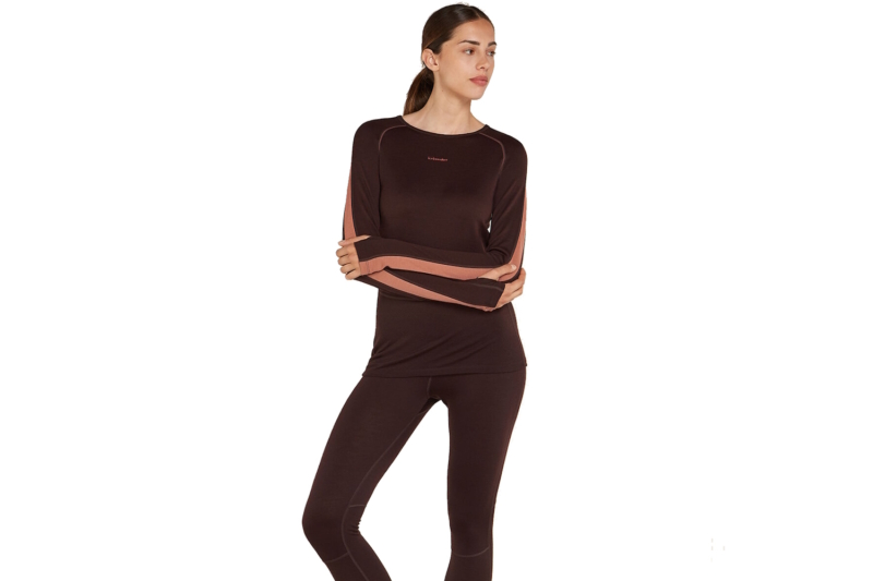 Icebreaker Women’s 260 ZoneKnit Long Sleeve Crewe Thermal Top & Leggings