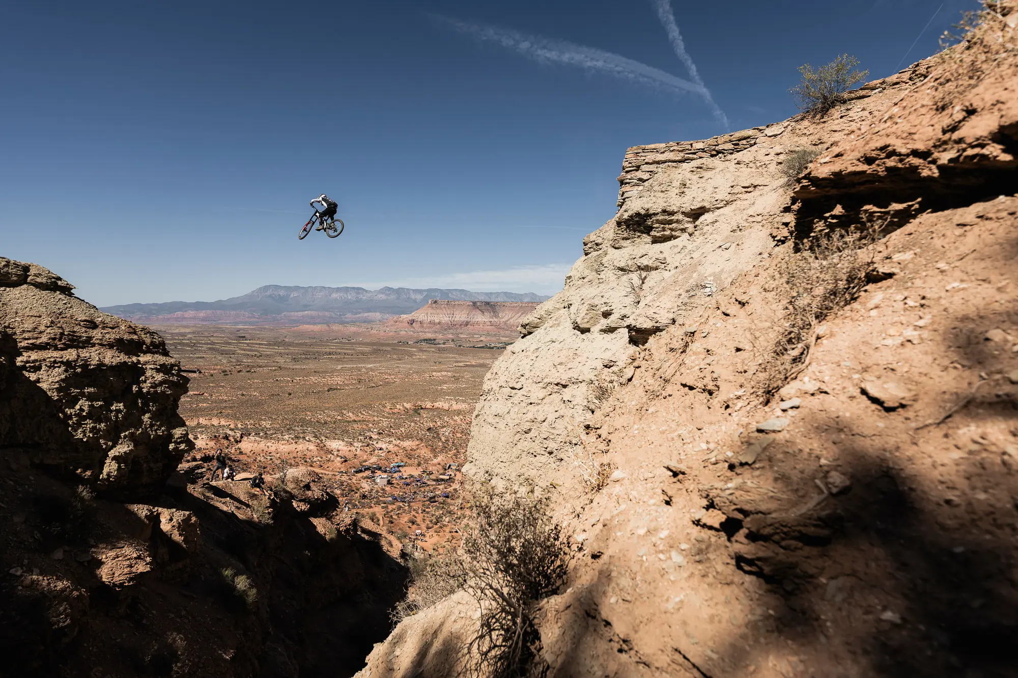 Tyler McCaul performs at Red Bull Rampage in Virgin, Utah, USA on 12 October, 2024