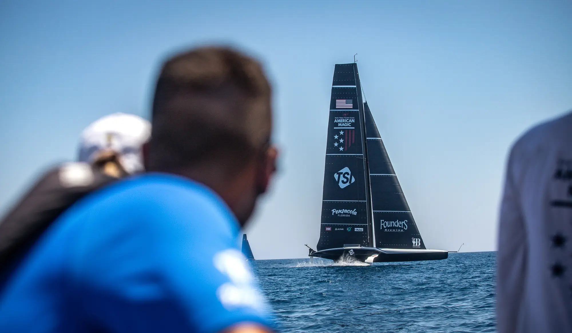 Amercian Dream training in Barcelona aboard Patriot