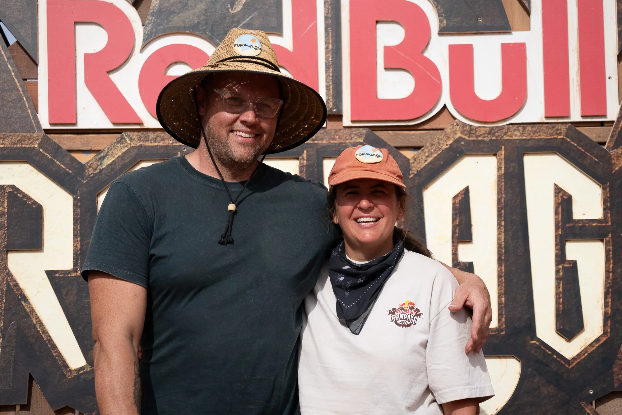 Chris Worden with Katie Holden at the 2024 Red Bull Rampage