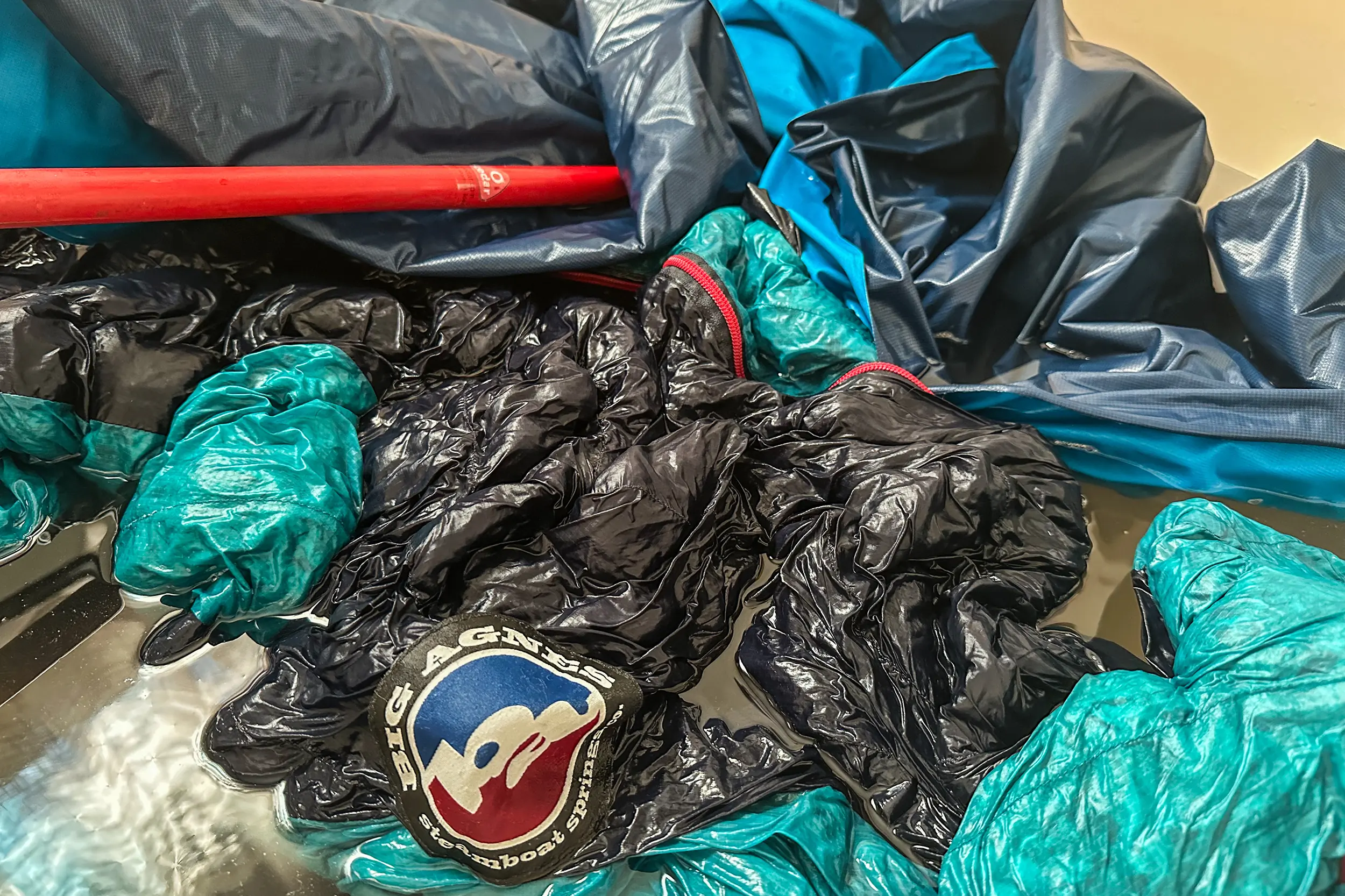 Soaking a moldy sleeping bag