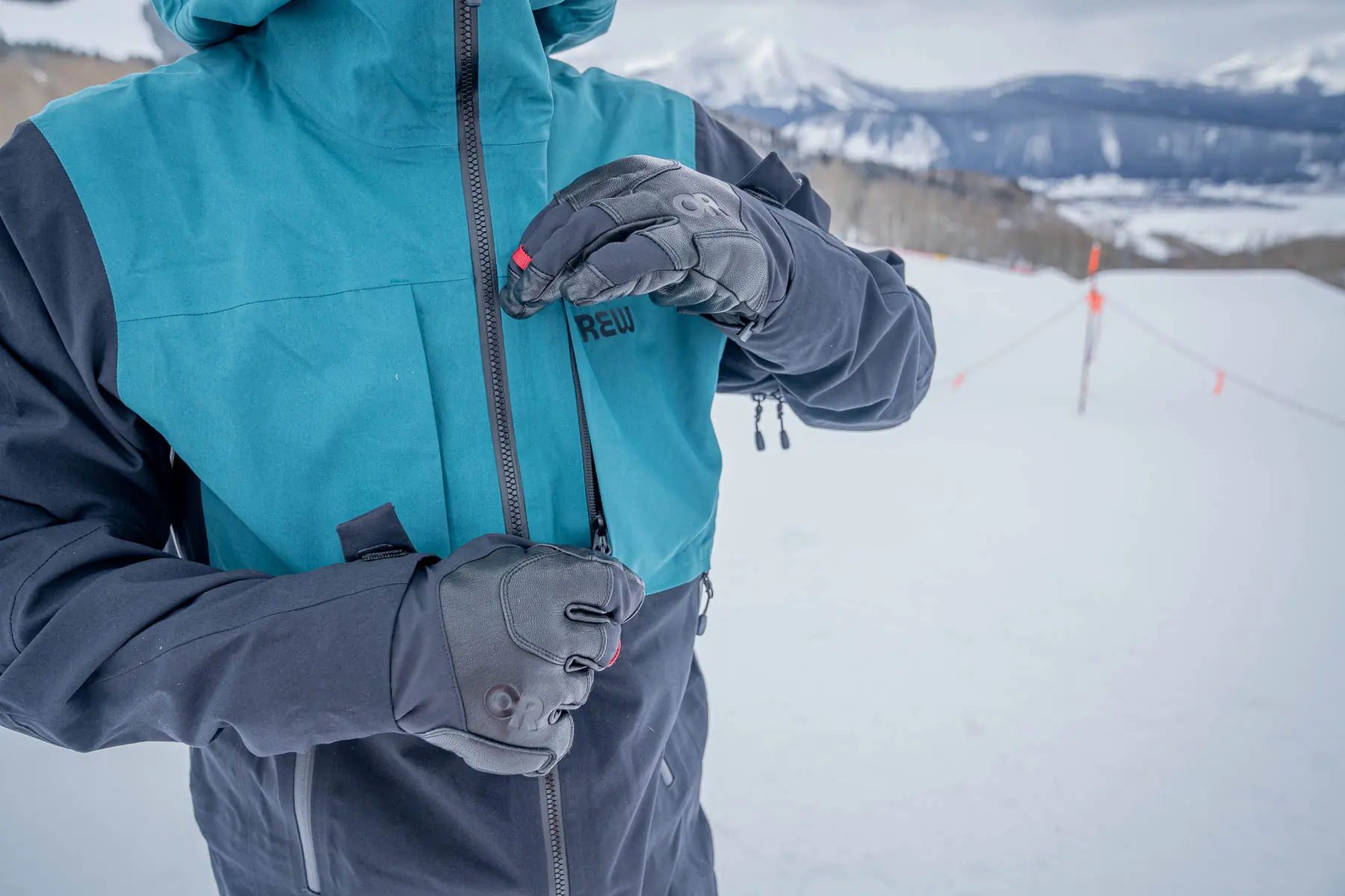 Testing ski gloves in frigid temperatures at Crested Butte Mountain Resort; (photo/Morgan Tilton