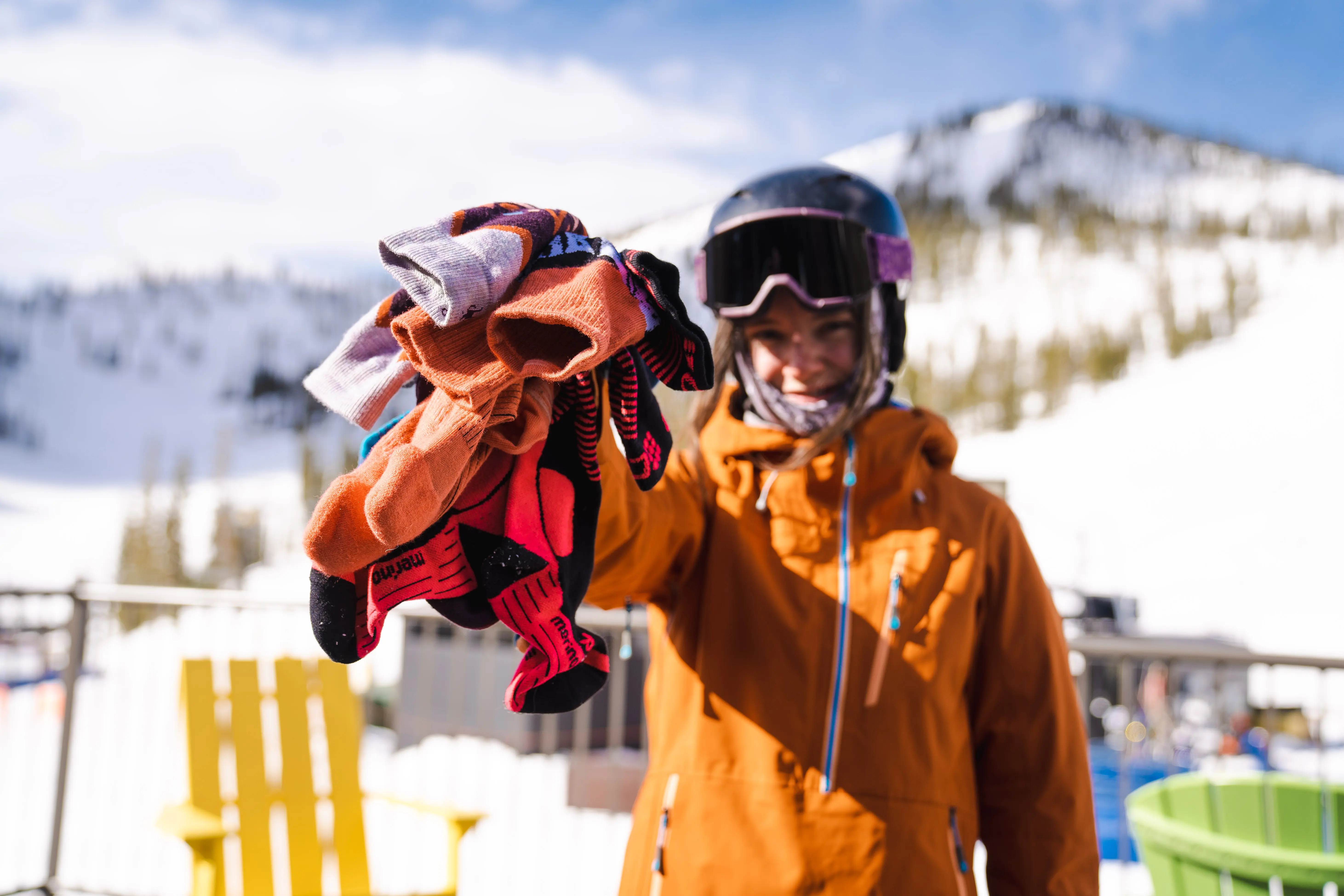 A ski sock's hem varies in density, elasticity, tightness, and height, which can influence overall comfort based on your body shape and boot cuff; (photo/Eligh Purvis)