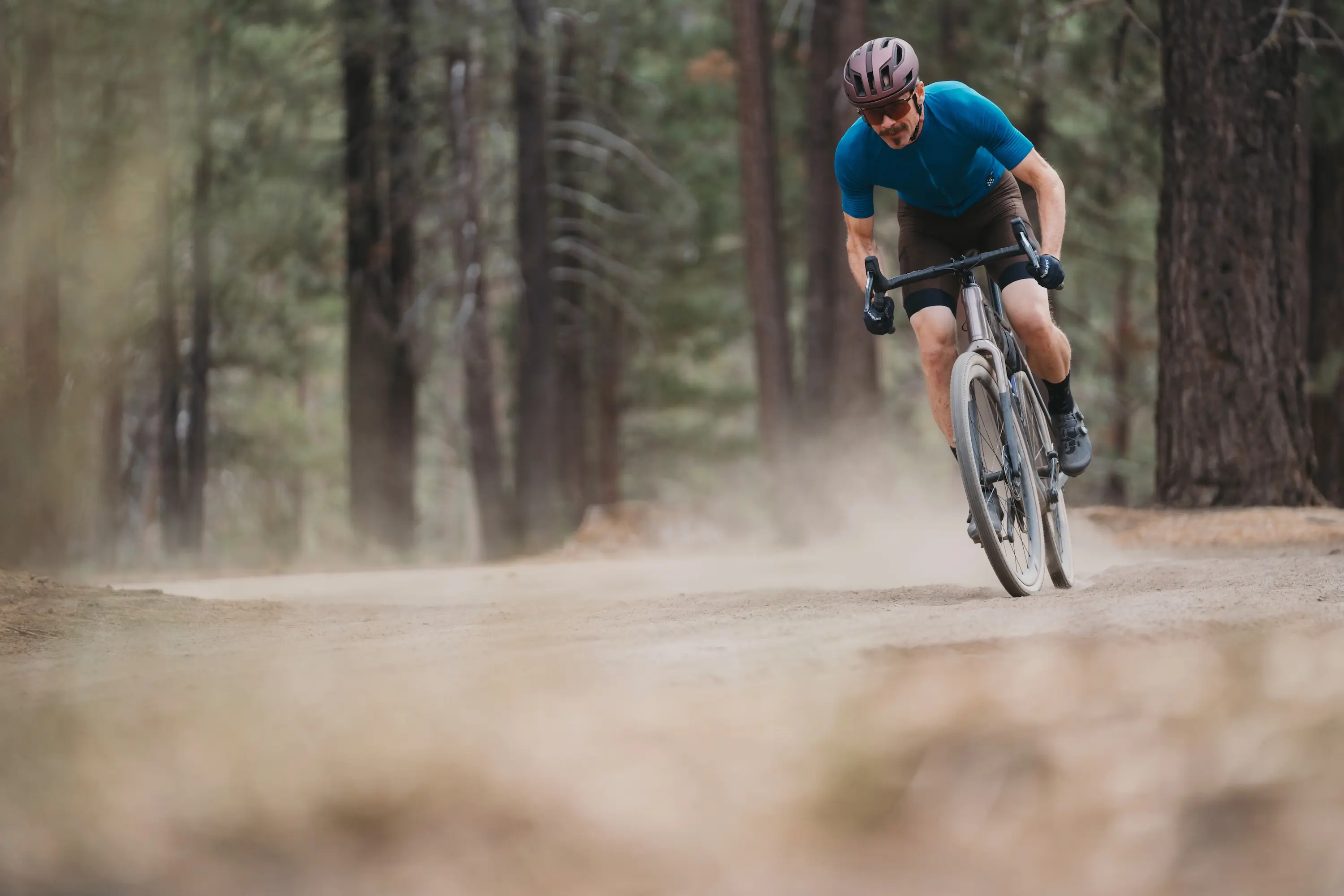 Review author Jeremy Benson testing gravel bike shoes