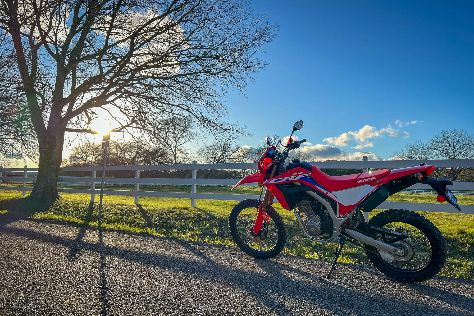 Honda CRF300L in the Texas Hill Country