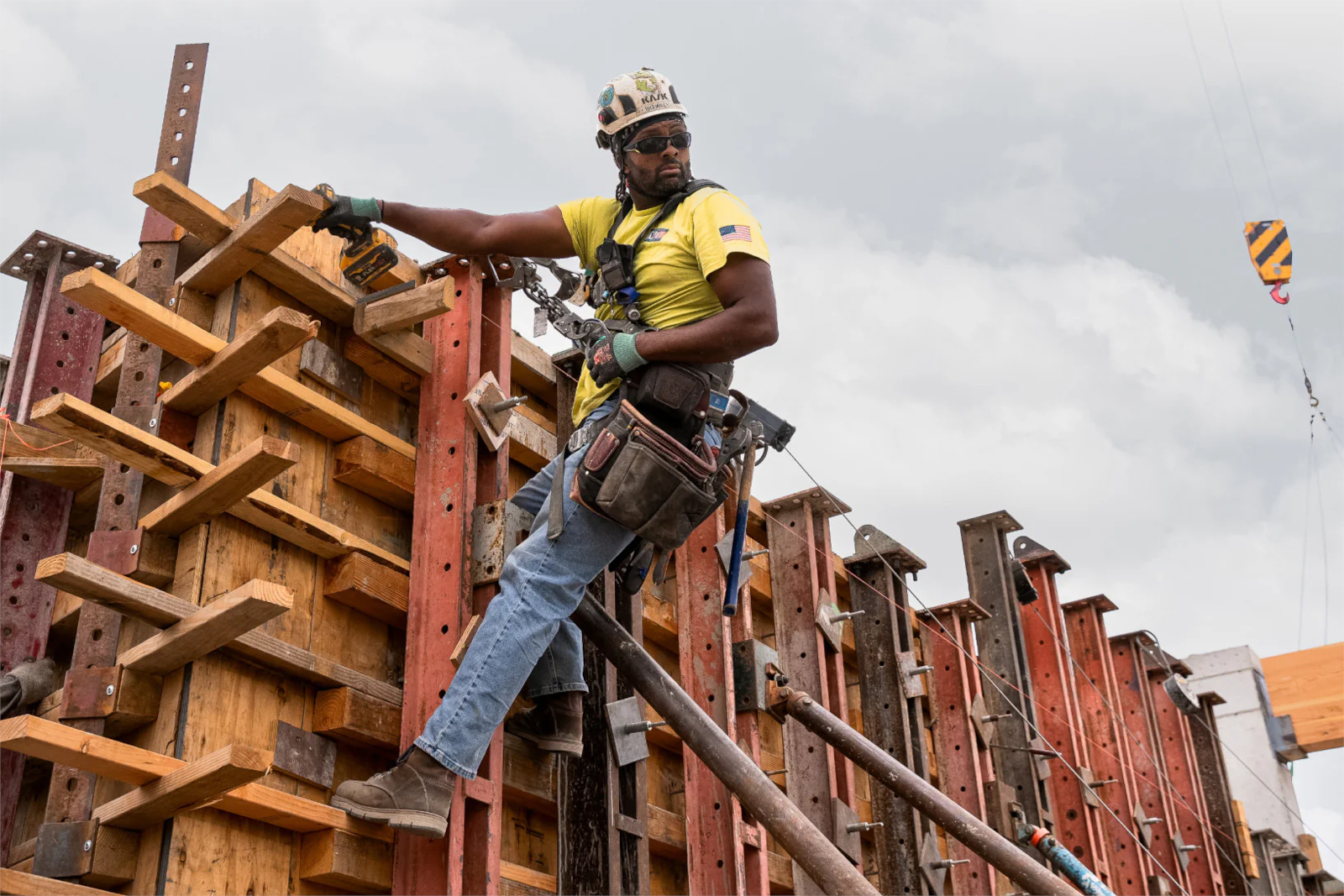 KEEN San Jose 90 Heel Waterproof boots on job