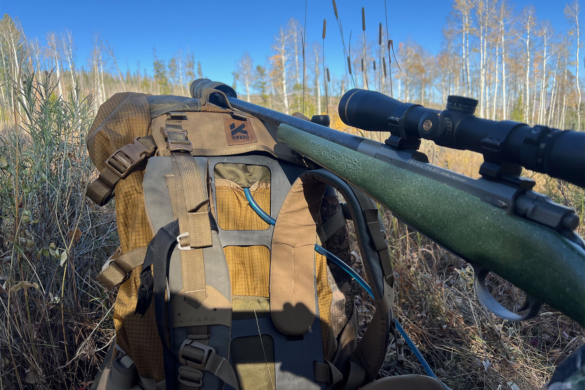 Kifaru Absaroka hunting pack with rifle