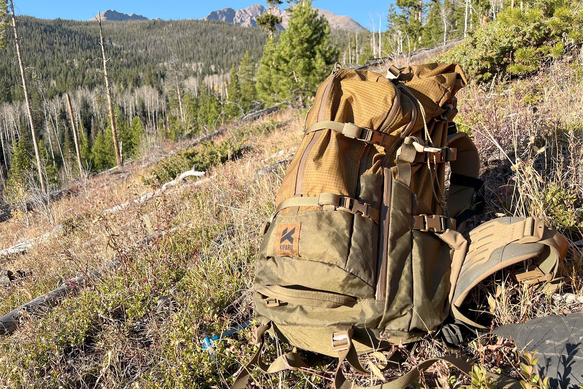 Kifaru Absaroka pack in mountain meadow