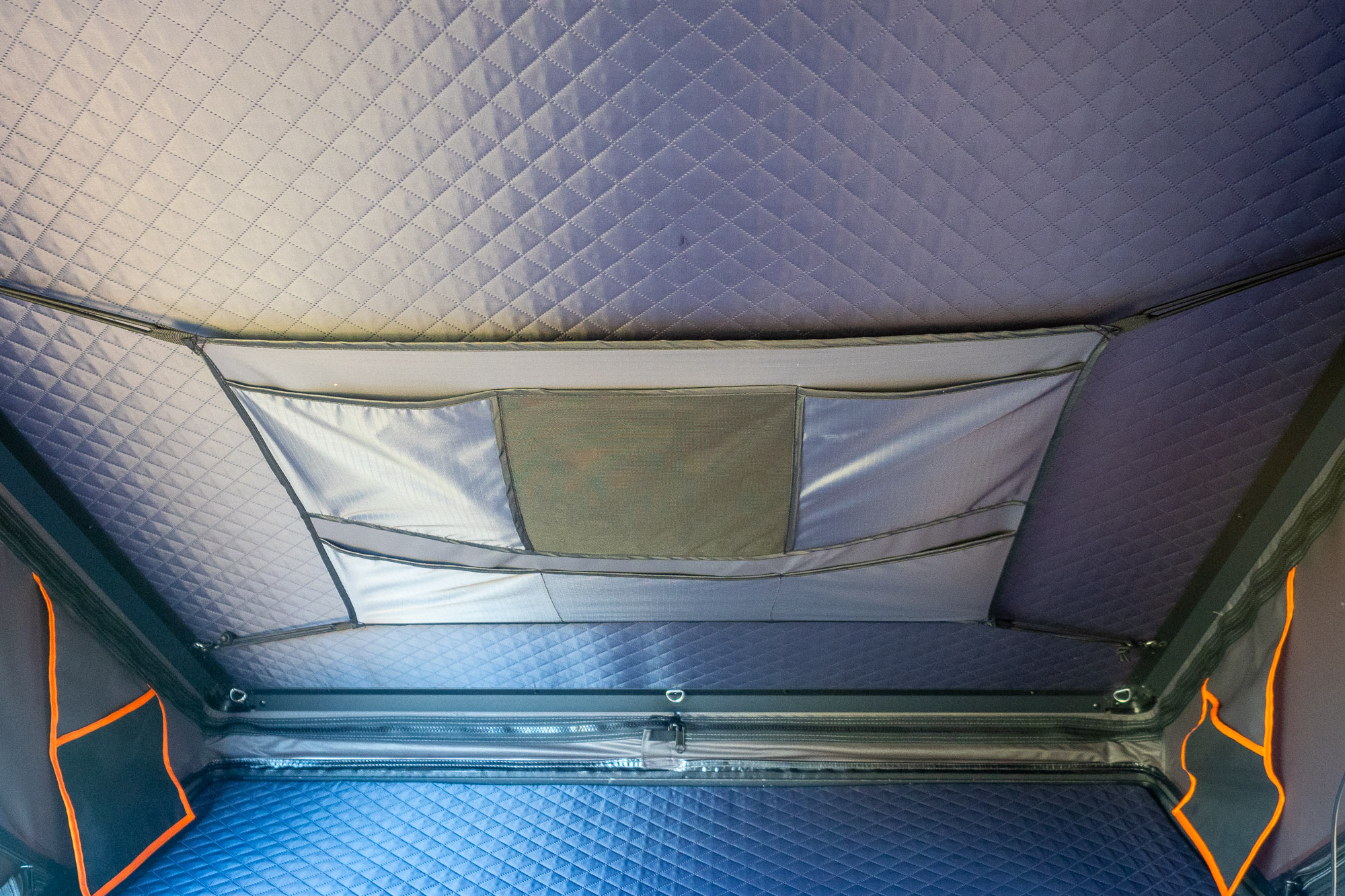 Interior storage panel view of the Topoak Galaxy 1.0