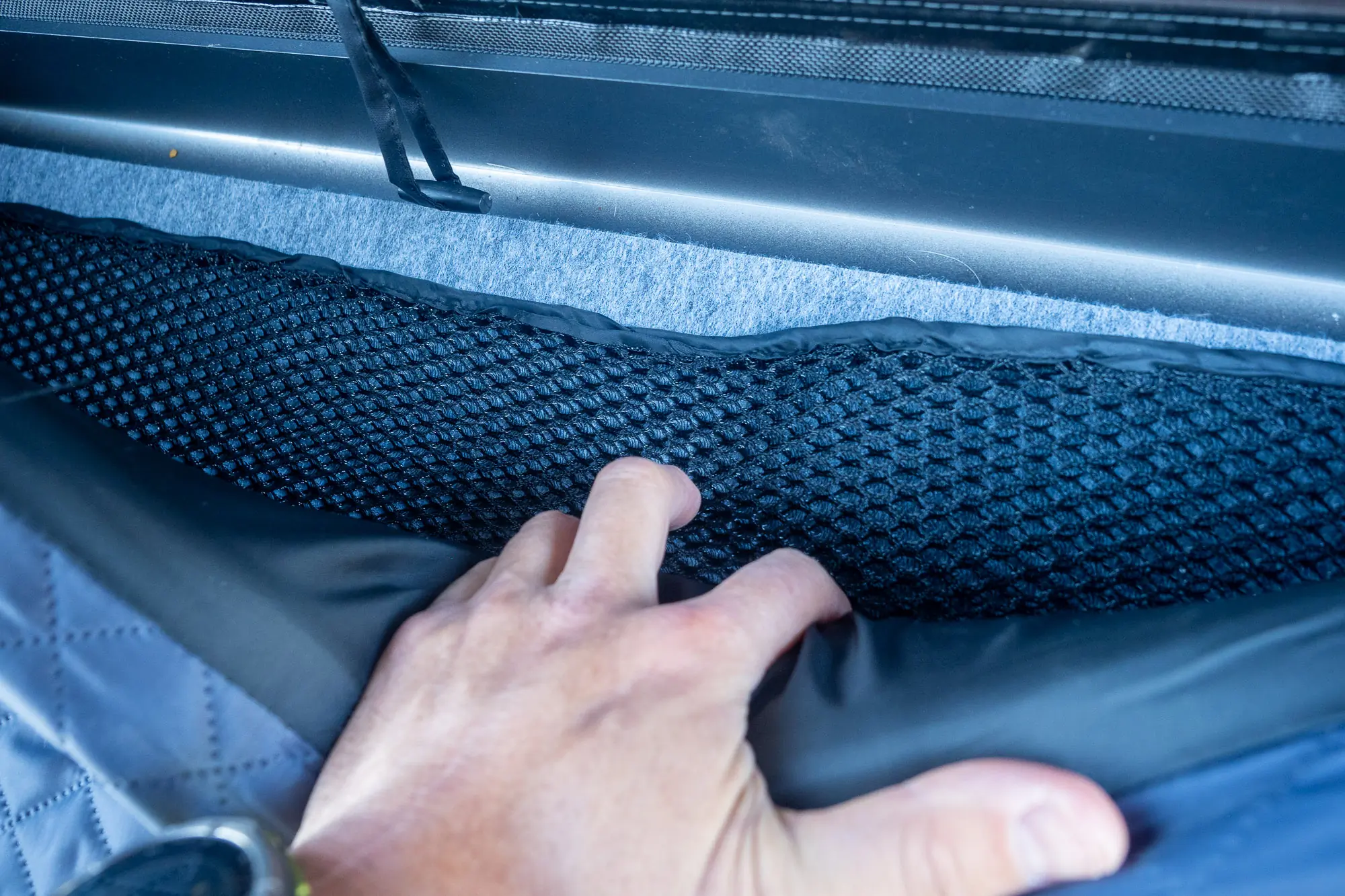 Mattress detail of the Topoak Galaxy 1.0 RTT