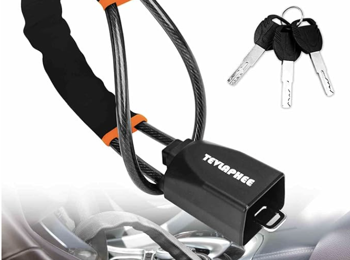Tevlaphee Steering Wheel to Seatbelt Lock