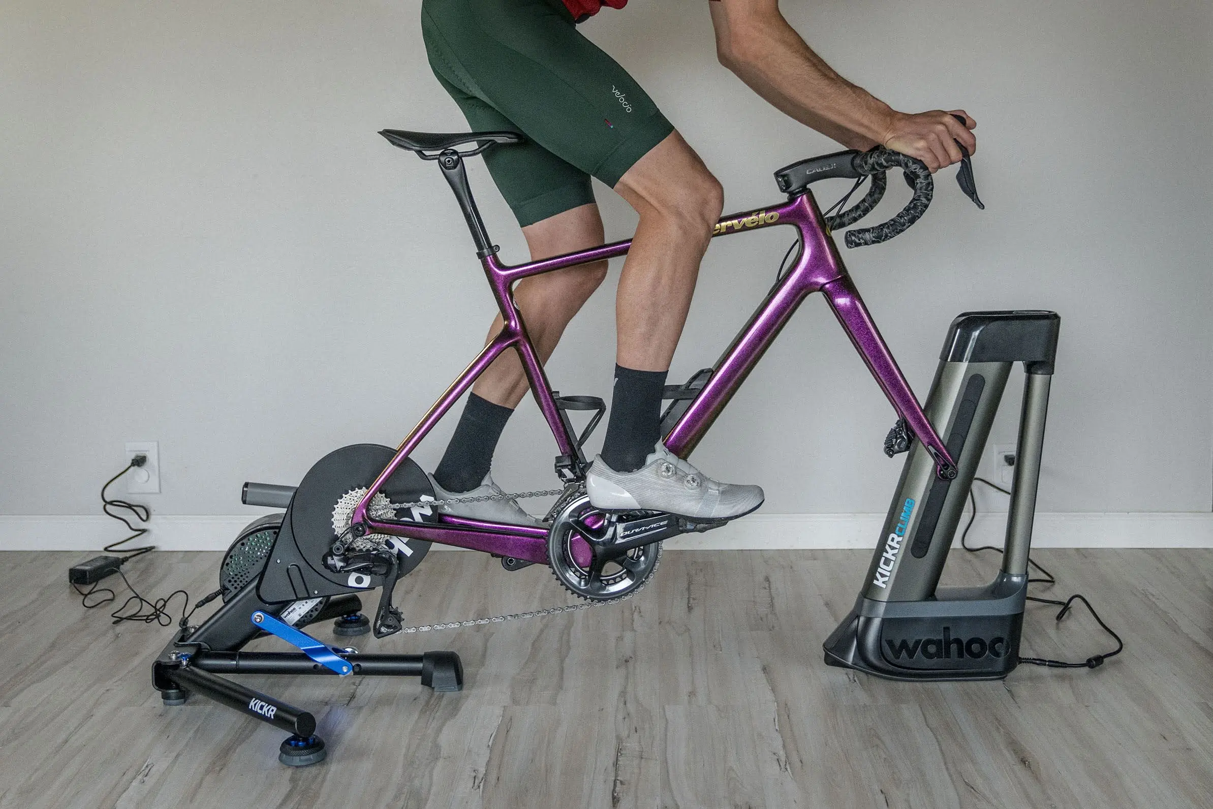 Riding the Wahoo KICKR and Kickr climb