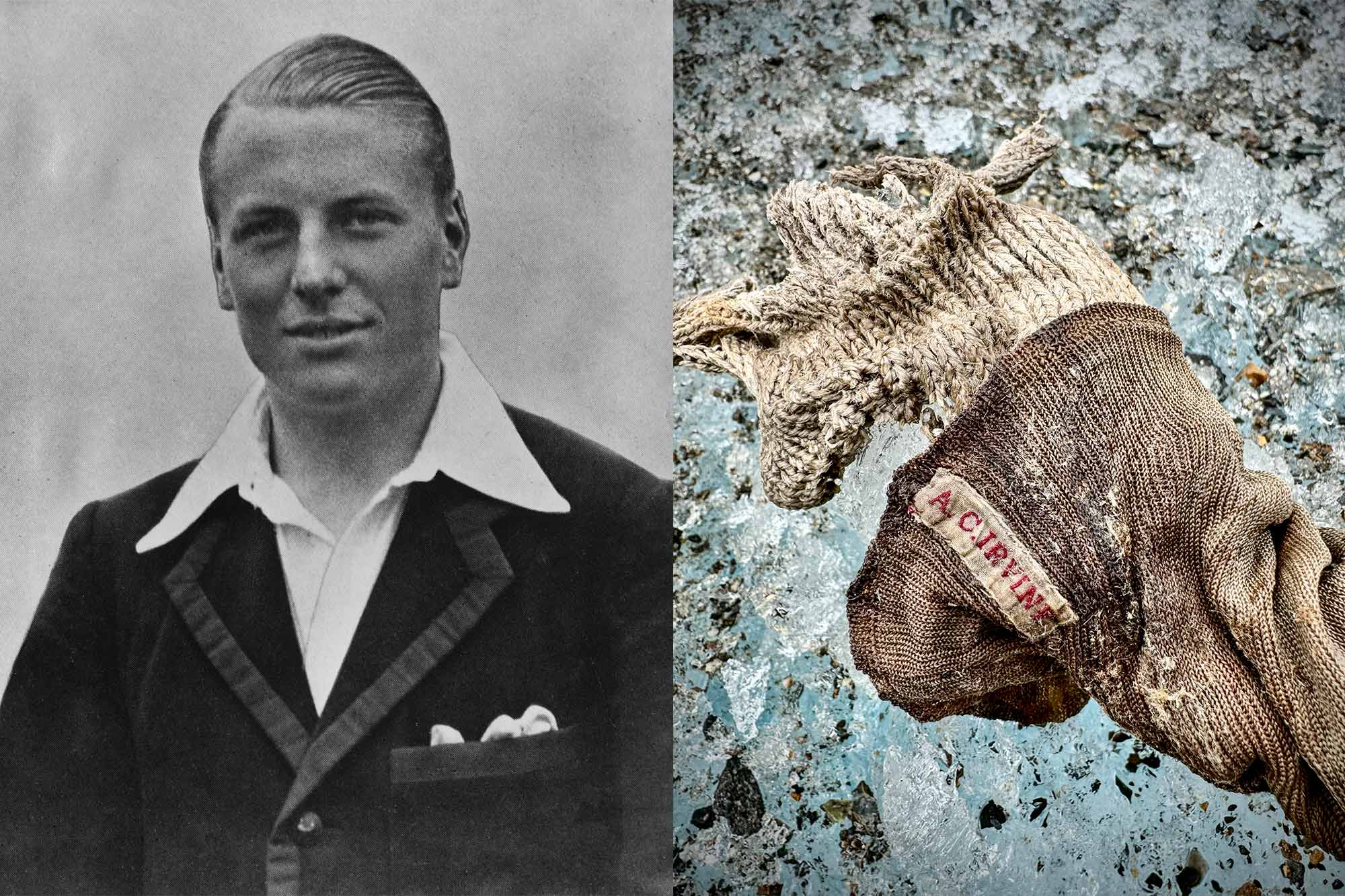 andrew sandy irvine remains historical photo