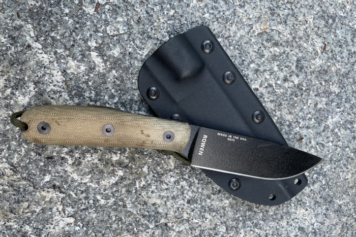 esee 4hm fixed blade and leather sheath