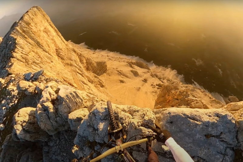 Riding Dolomite Clifftops: GoPro Mountain Biker Rips Alpine Ridges in New POV