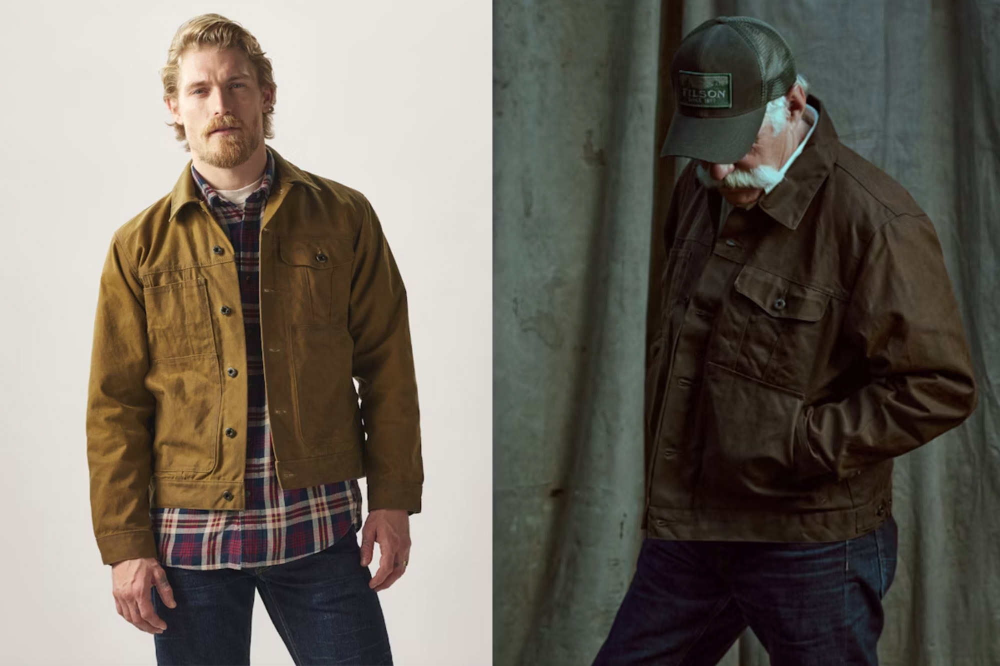 filson tin cloth short lined cruiser jacket