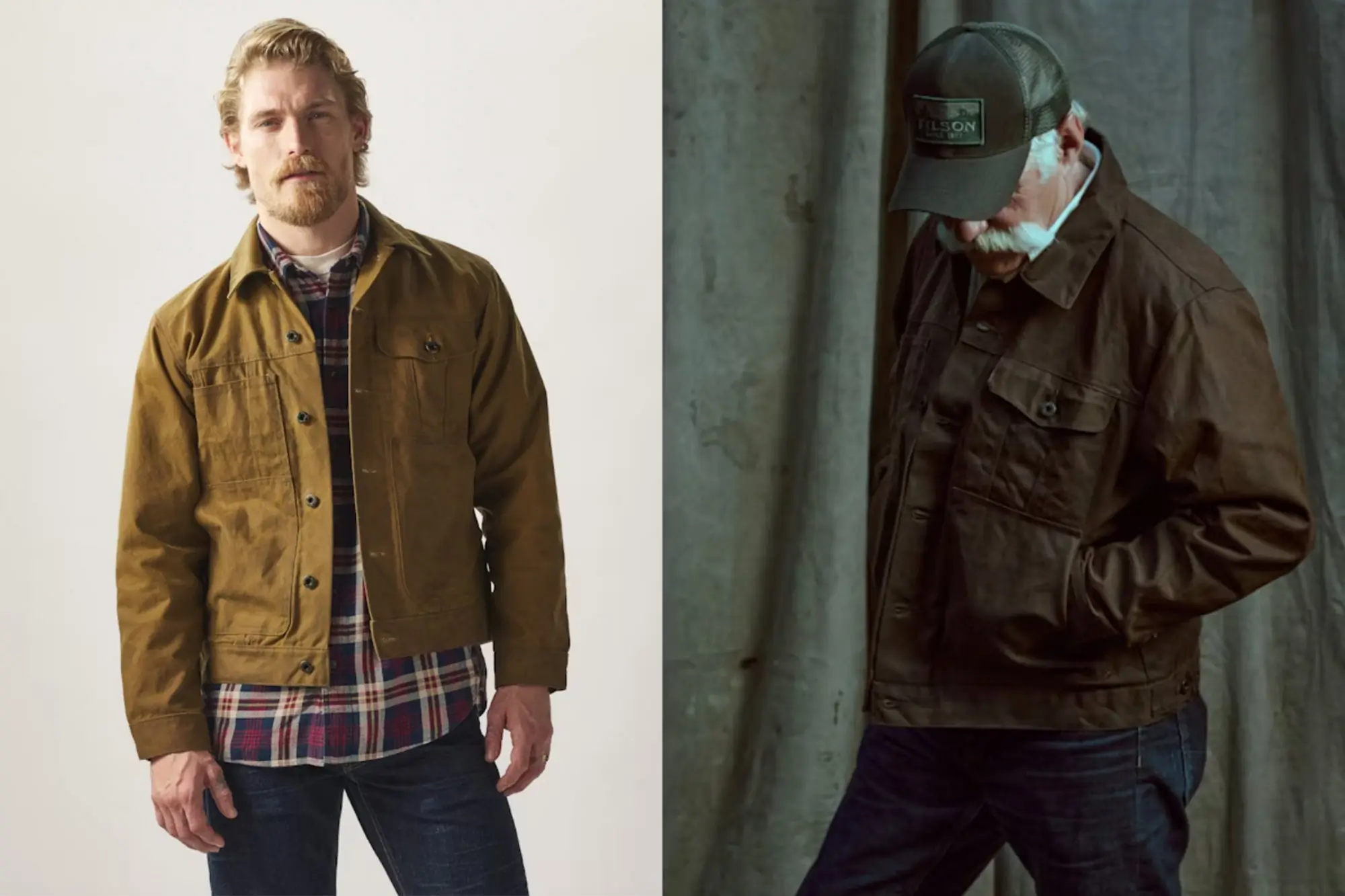 filson tin cloth short lined cruiser jacket