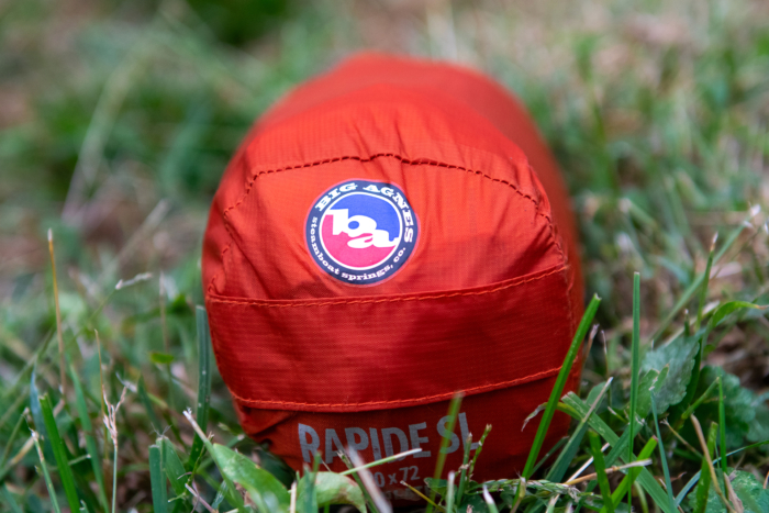 packed the big agnes rapide sl sleeping pad