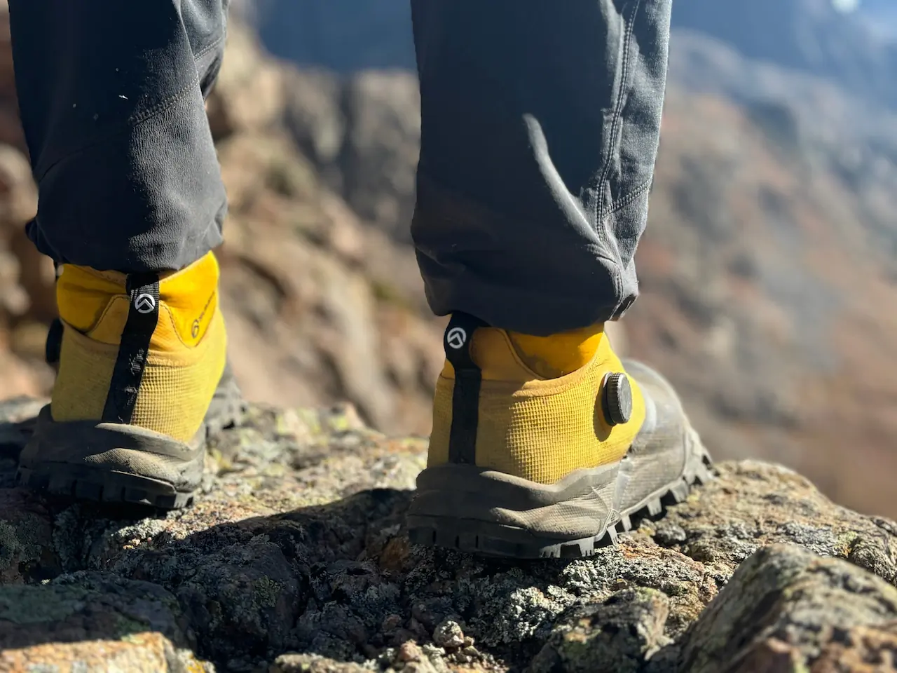 the nort face summit series offtrail tr shoes close up from the back