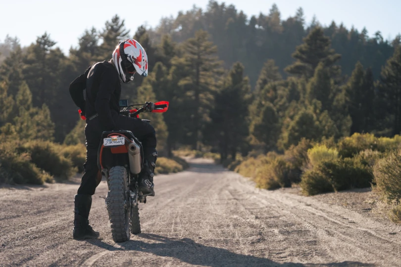 Testing motorcycle helmets; (photo/Cody Mathison)