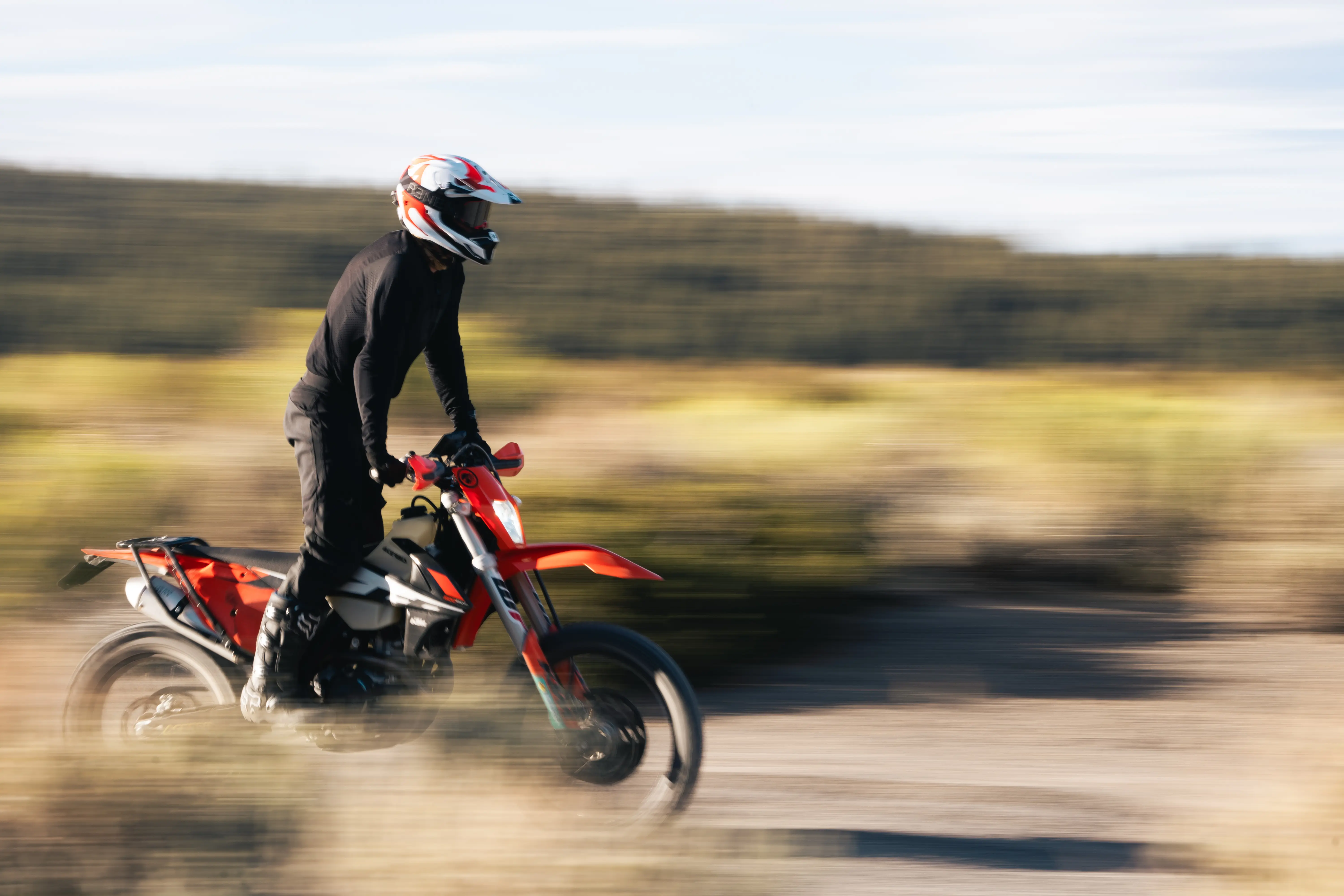 Putting moto helmets through the paces; (photo/Sean Galaway)