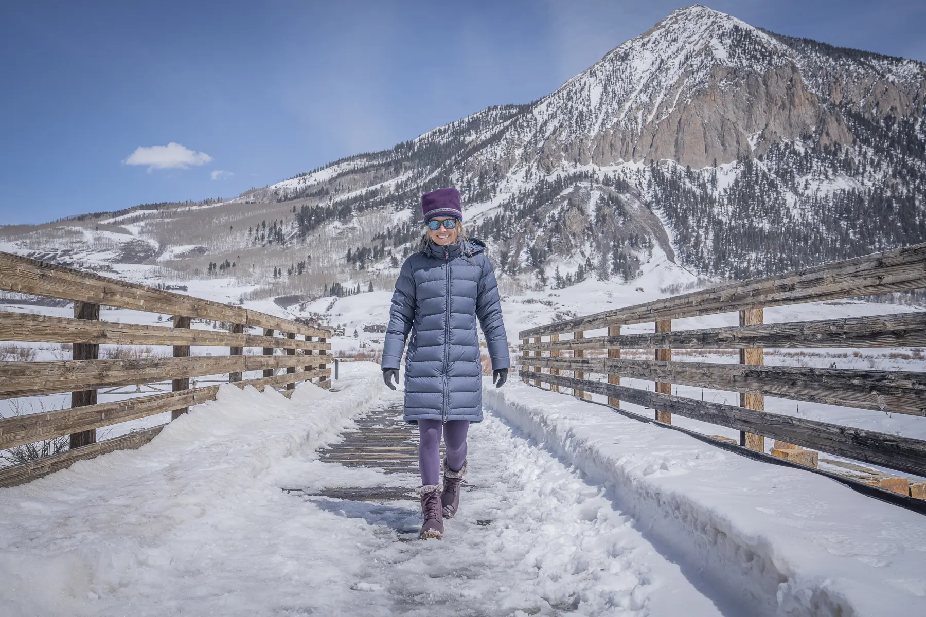 women's winter boots testing the Bogs Footwear Arcata Faded; (photo/Eric Phillips)