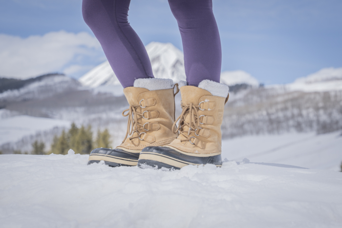 Testing women's winter boots in Crested Butte, Colorado; (photo/Eric Phillips)