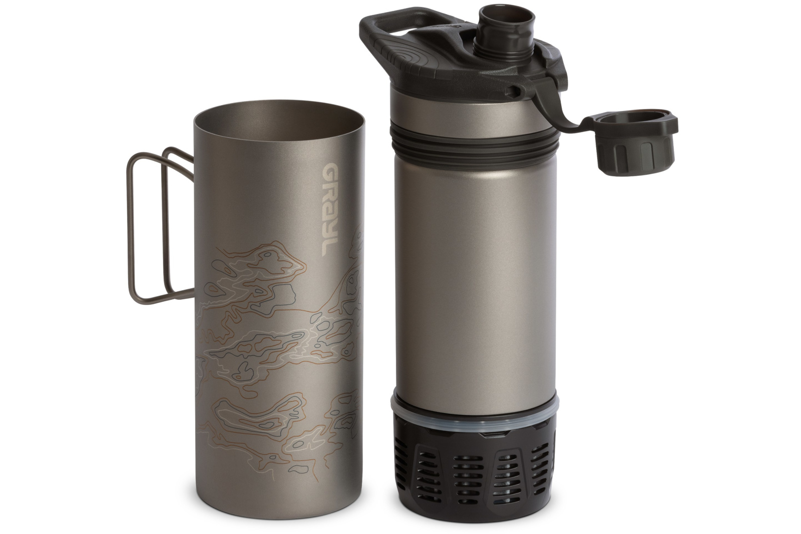 Grayl GeoPress Ti water filter and purifier bottle