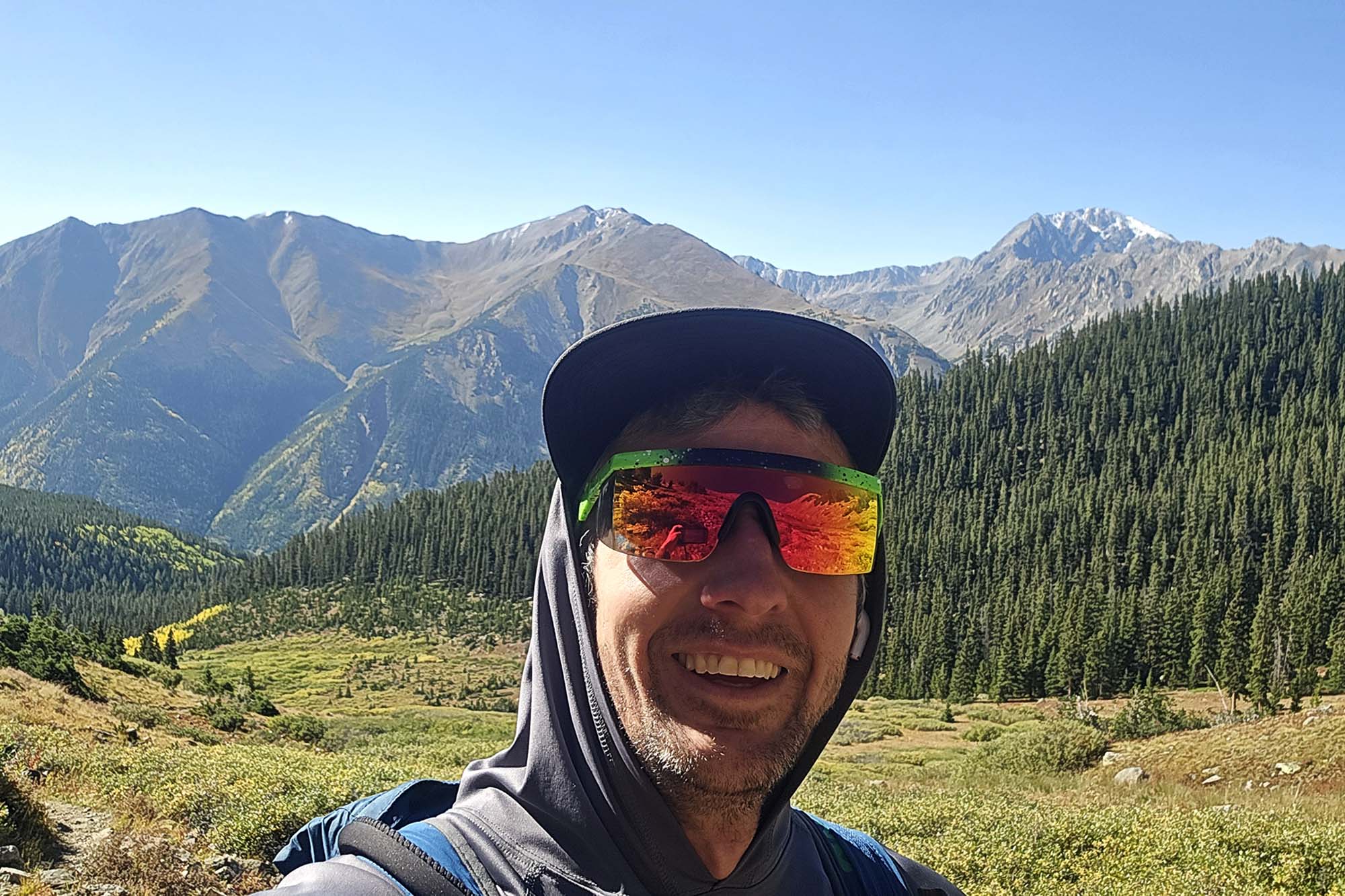 South side Elbert, La Plata in background, Kevin Reilly, Cloud City highline