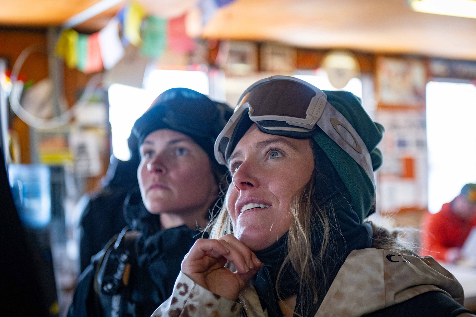 close up photo of Jamie Anderson