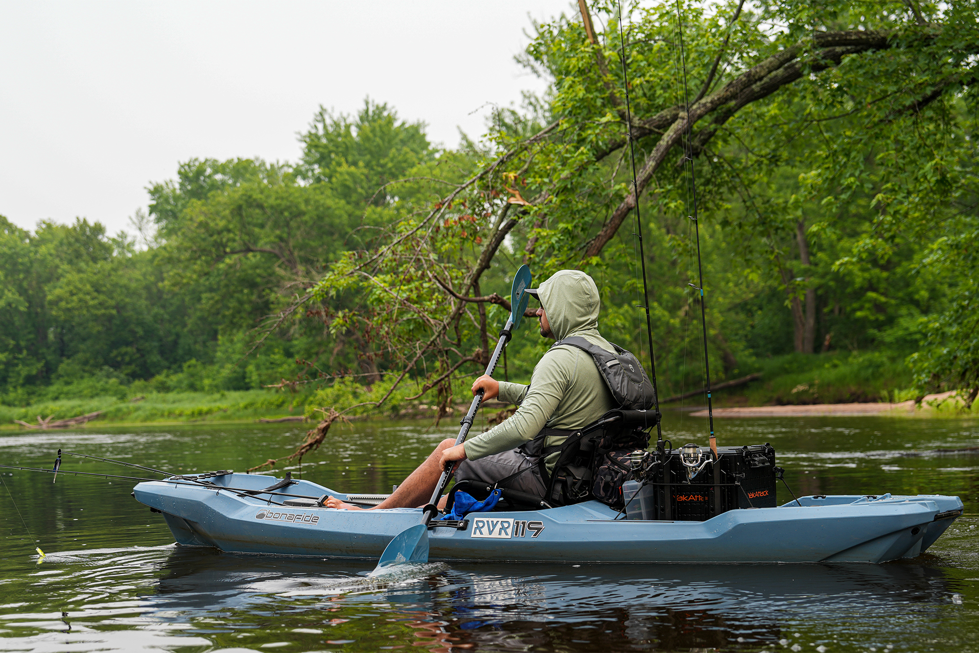 man on kayak