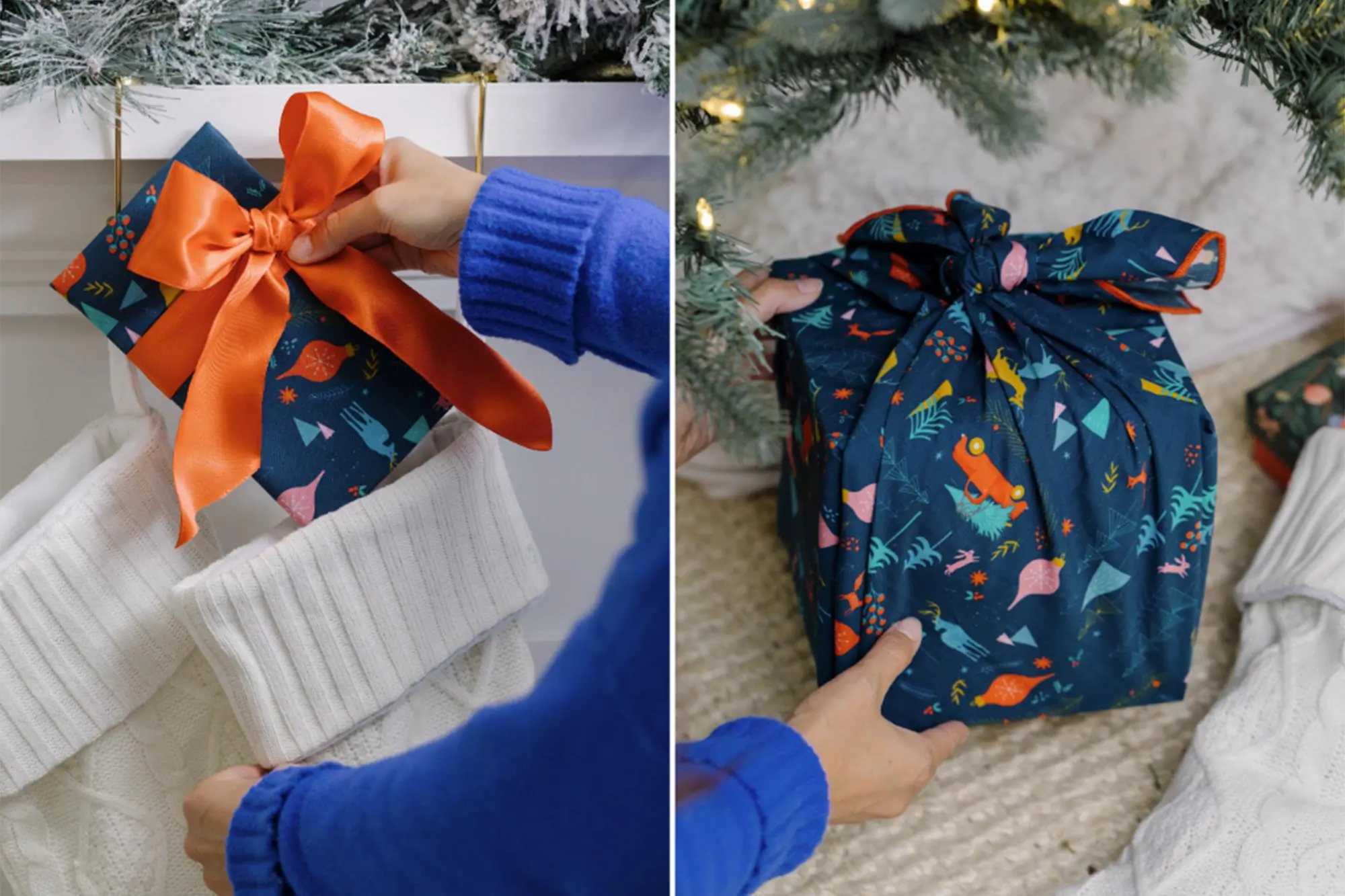 bee's wrap reusable gift wrap set