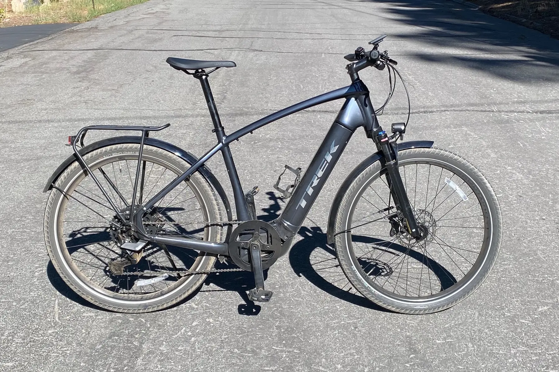 Glamour shot of the Trek Allant+ 7S Gen 2 electric commuter bike