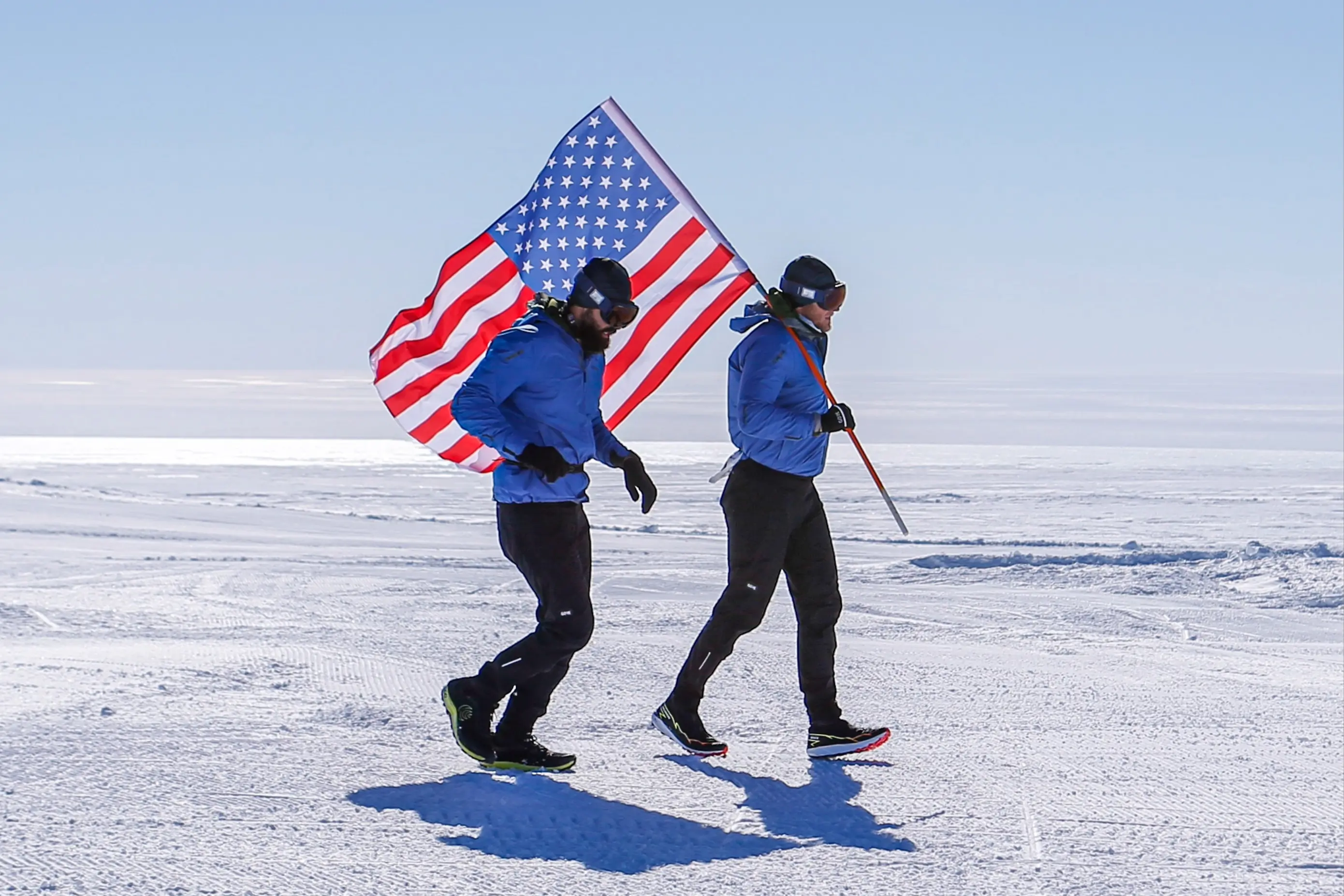 Paul Johnson and Rob Semniante 100 mile antarctica fkt