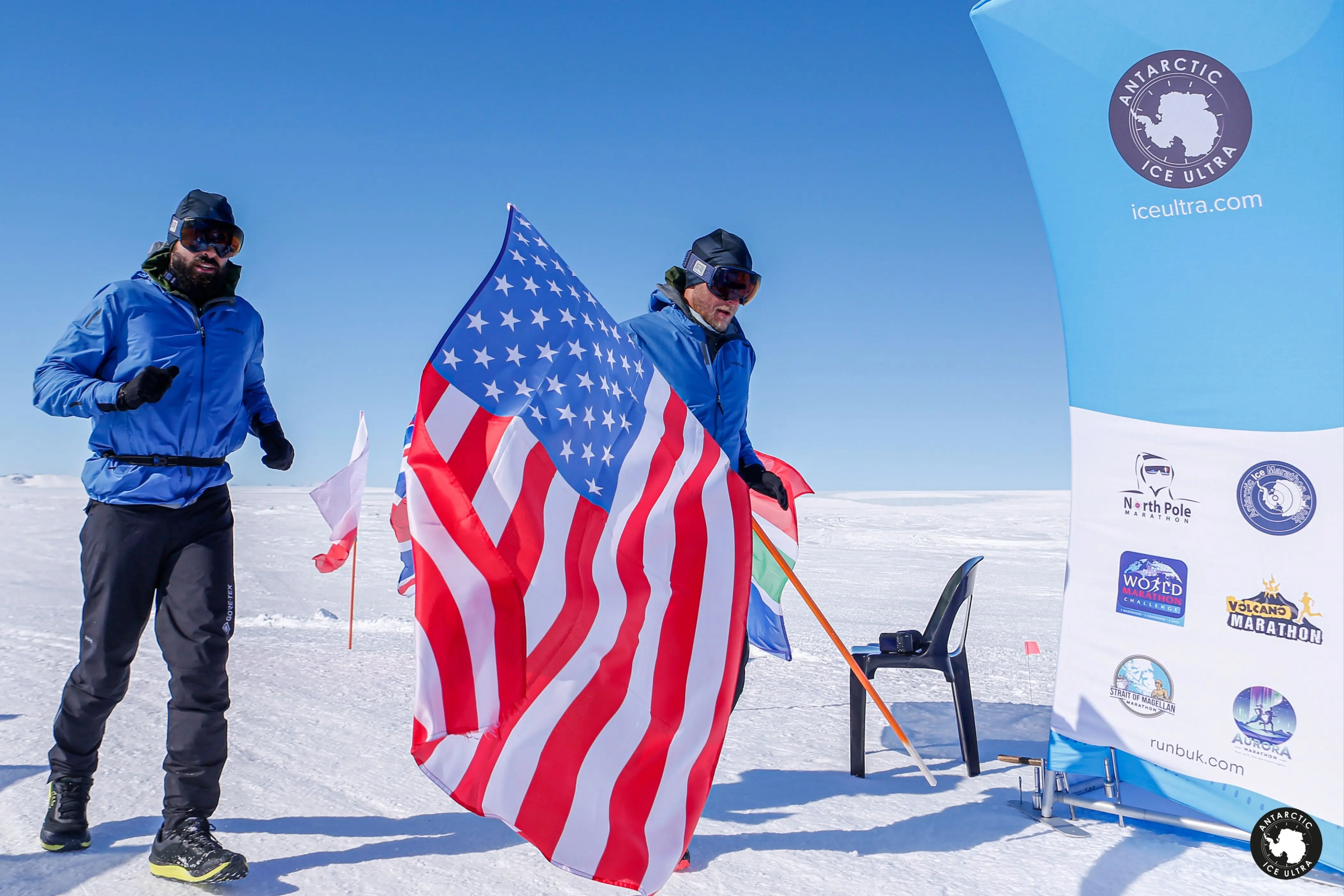 Paul Johnson and Rob Semniante 100 mile antarctica fkt