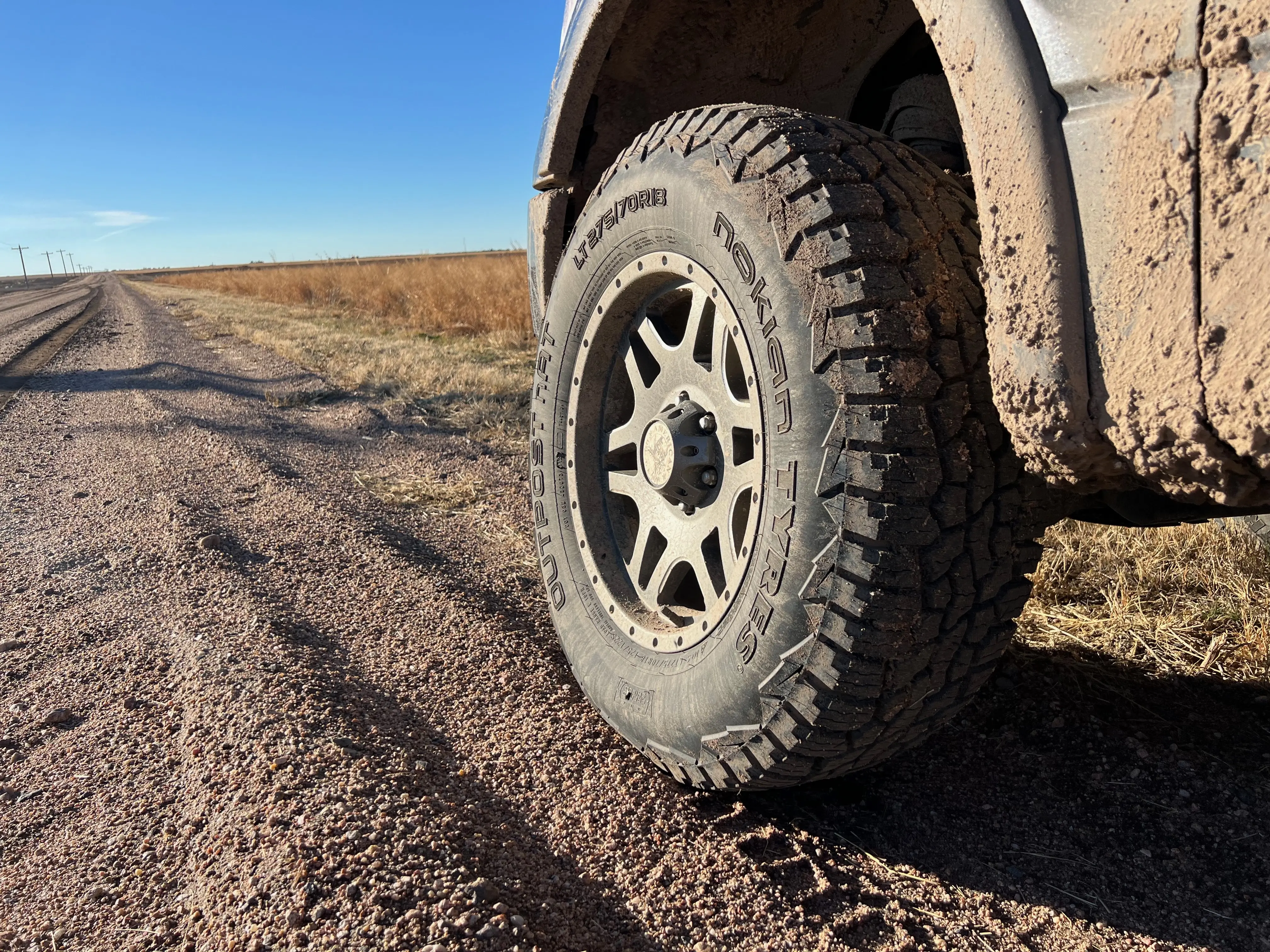 Nokian Outpost nAT tires on muddy road